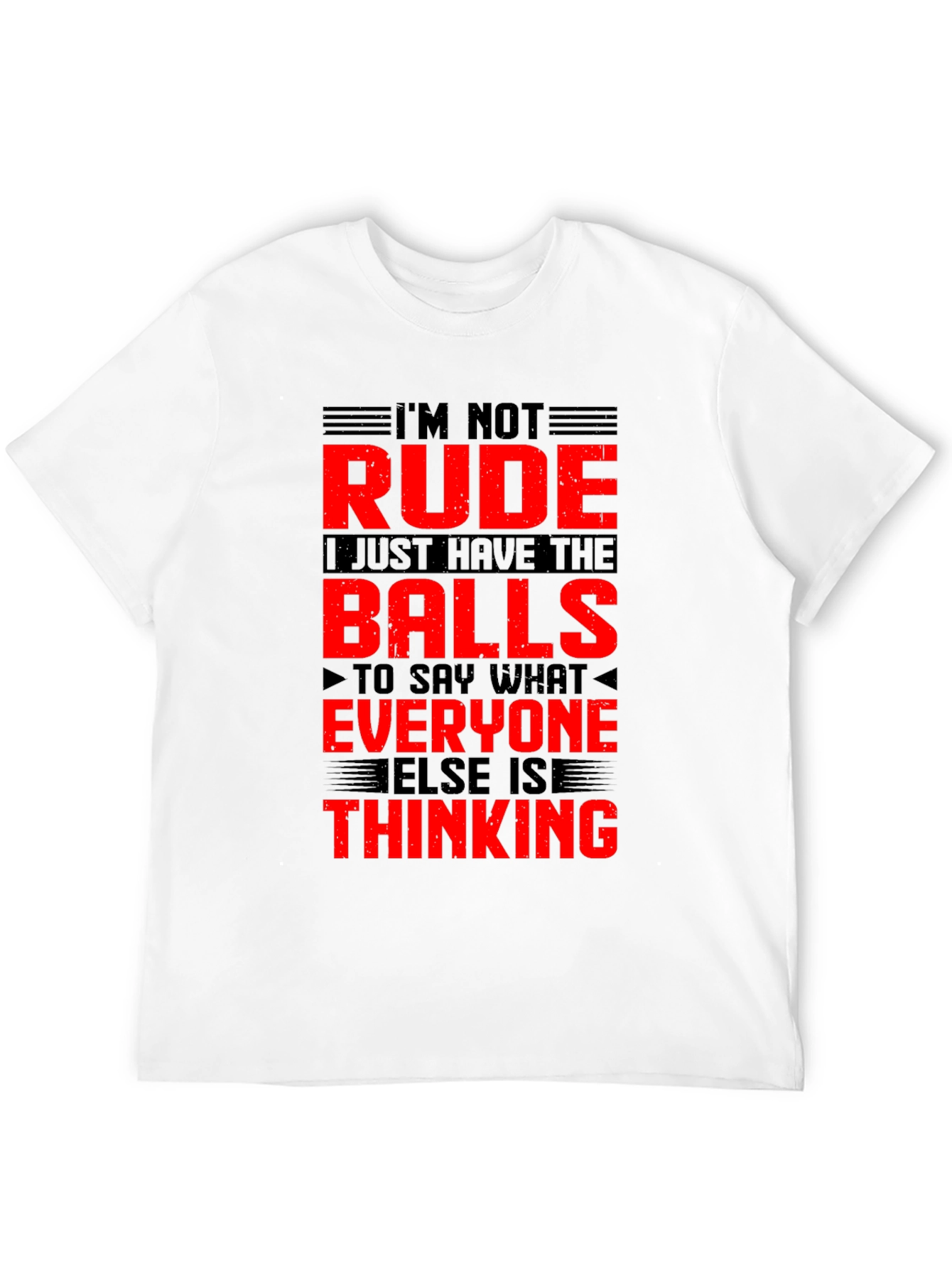 Im Not Rude Balls Graphic T-Shirt