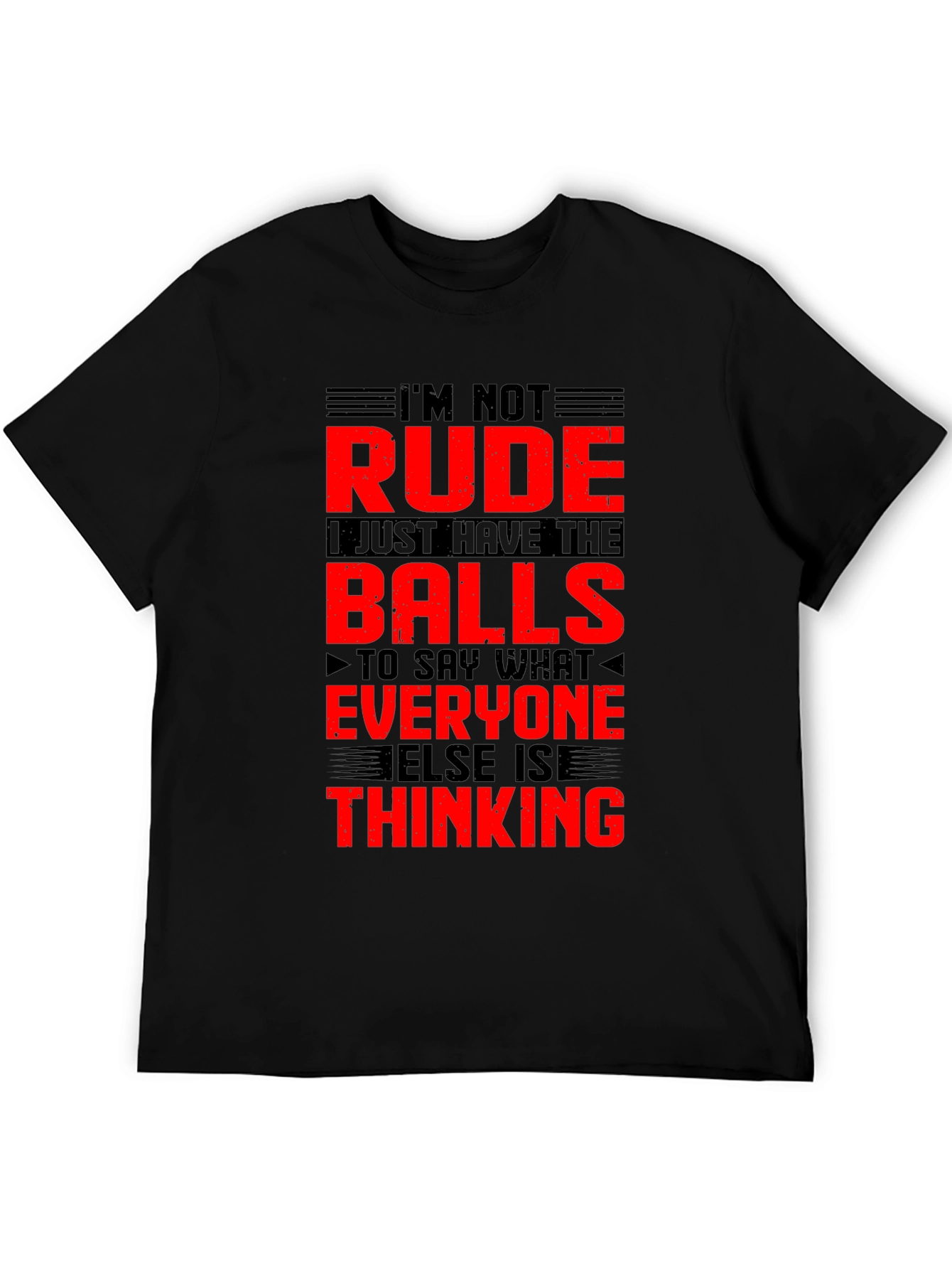 Im Not Rude Balls Graphic T-Shirt