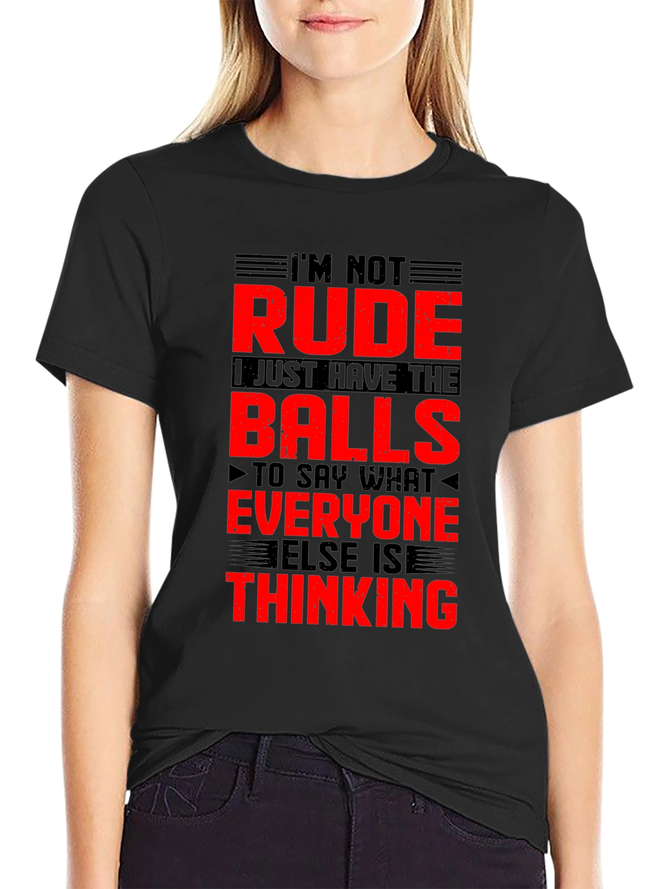 Im Not Rude Balls Graphic T-Shirt