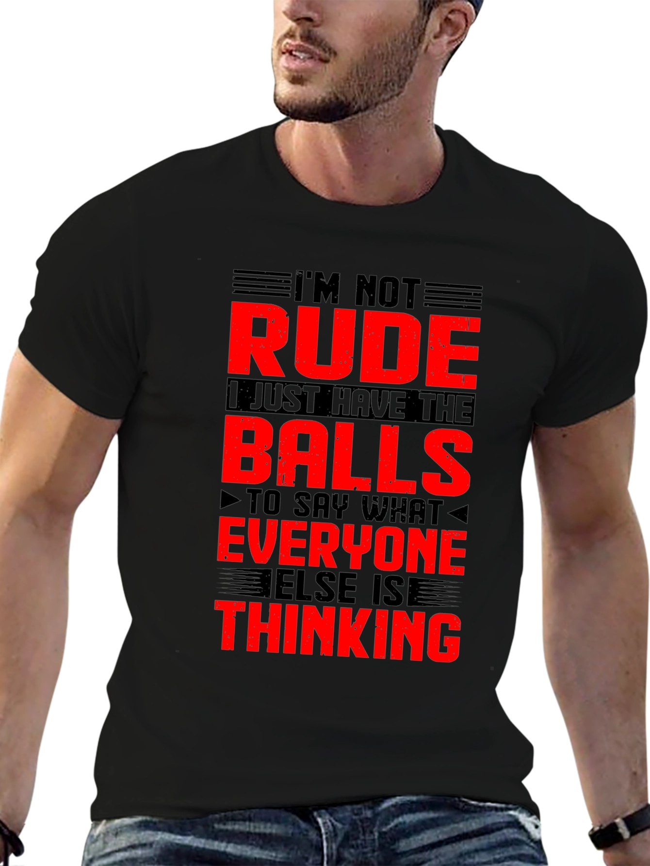 Im Not Rude Balls Graphic T-Shirt