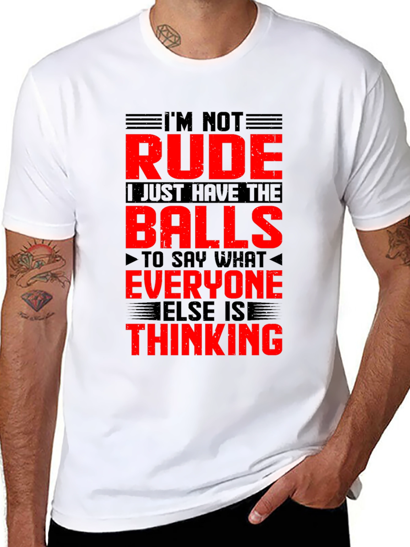 Im Not Rude Balls Graphic T-Shirt