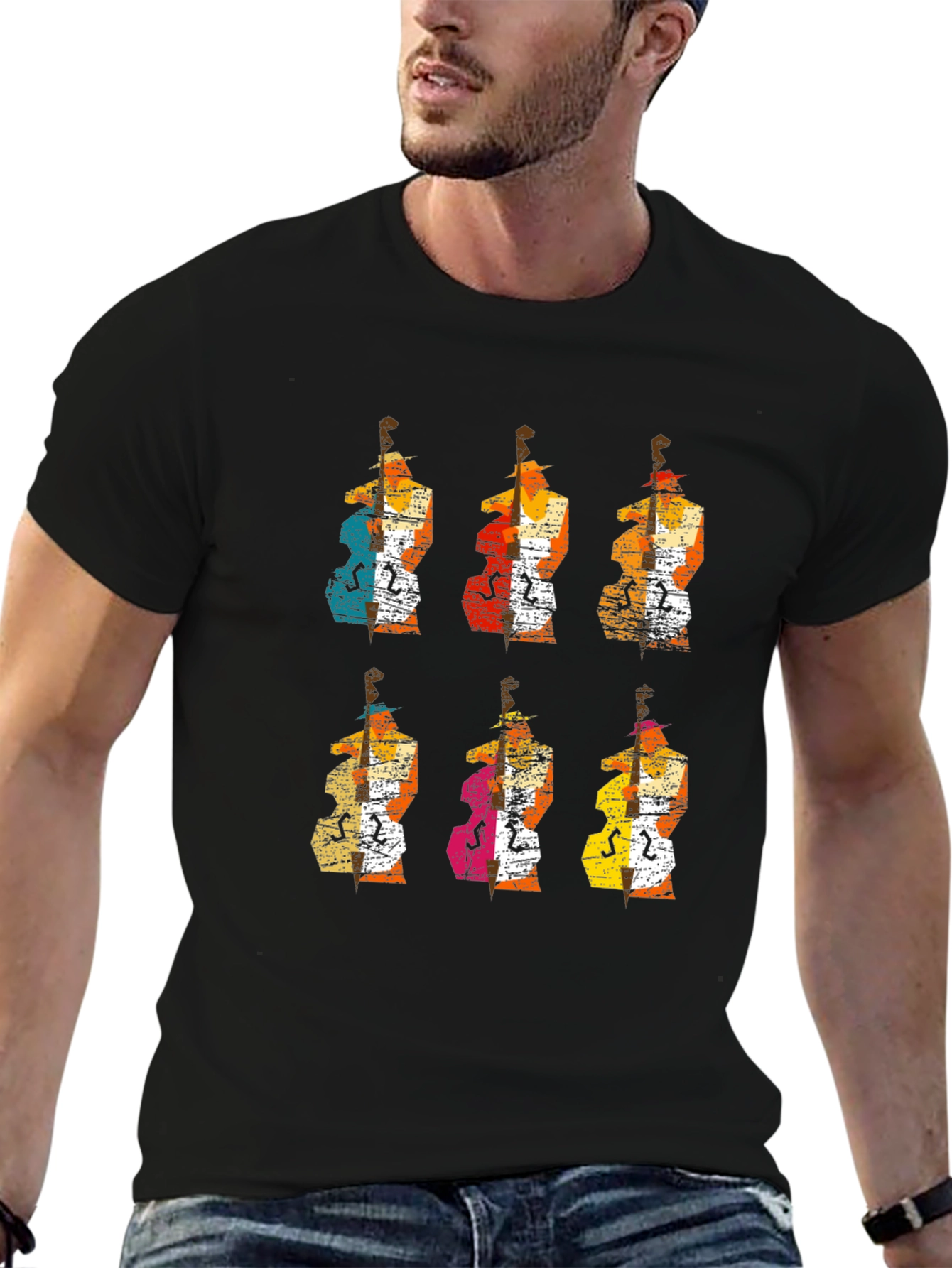 Musical Bass Graphic T-Shirt