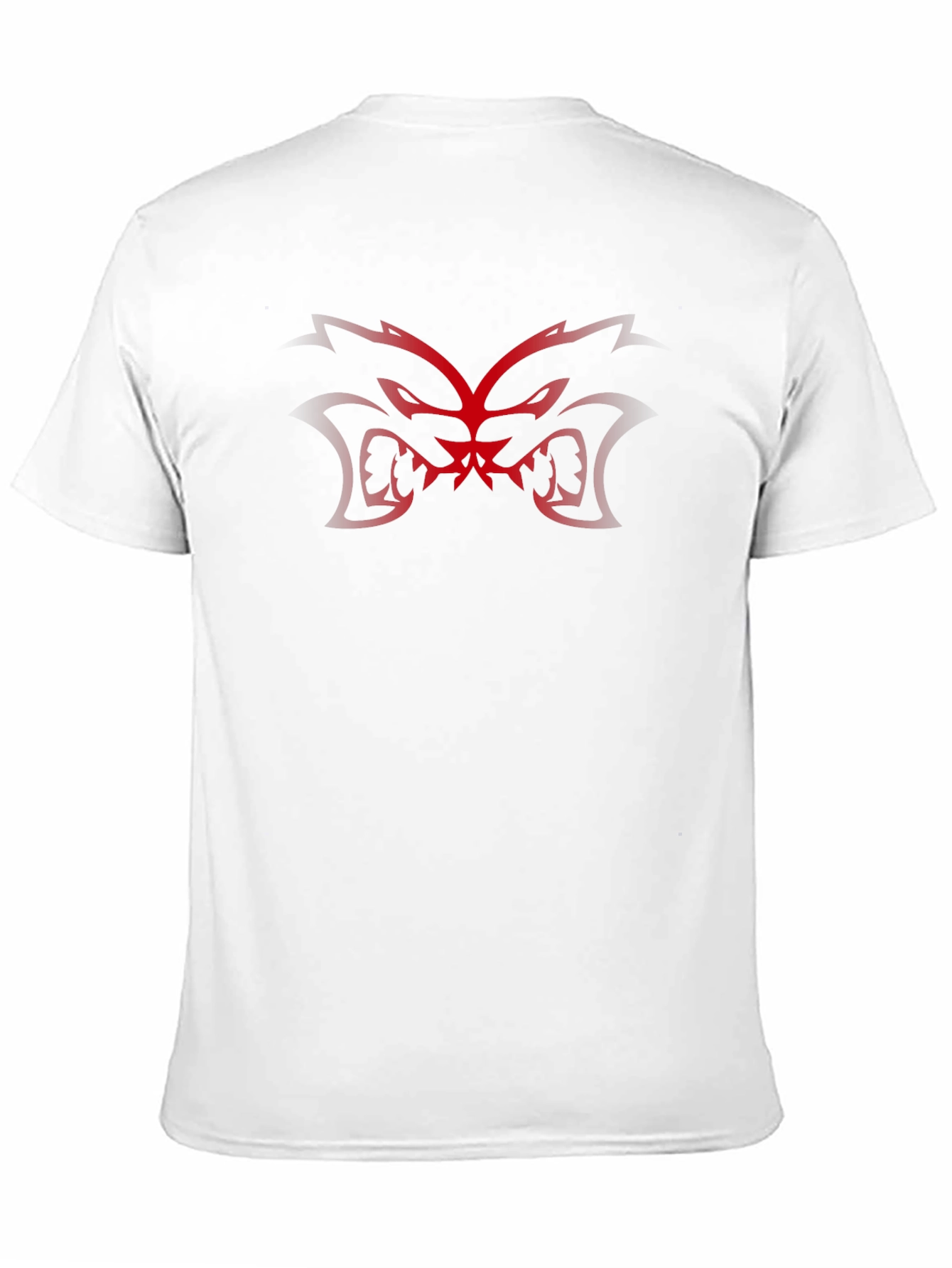 Mens Black Graphic Tee - Red Monster Design