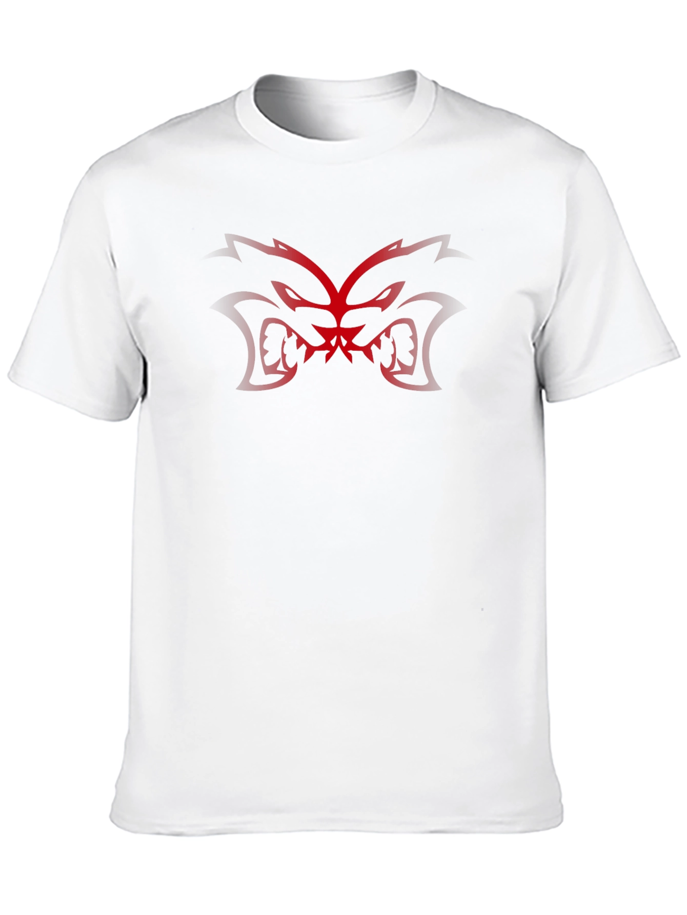 Mens Black Graphic Tee - Red Monster Design