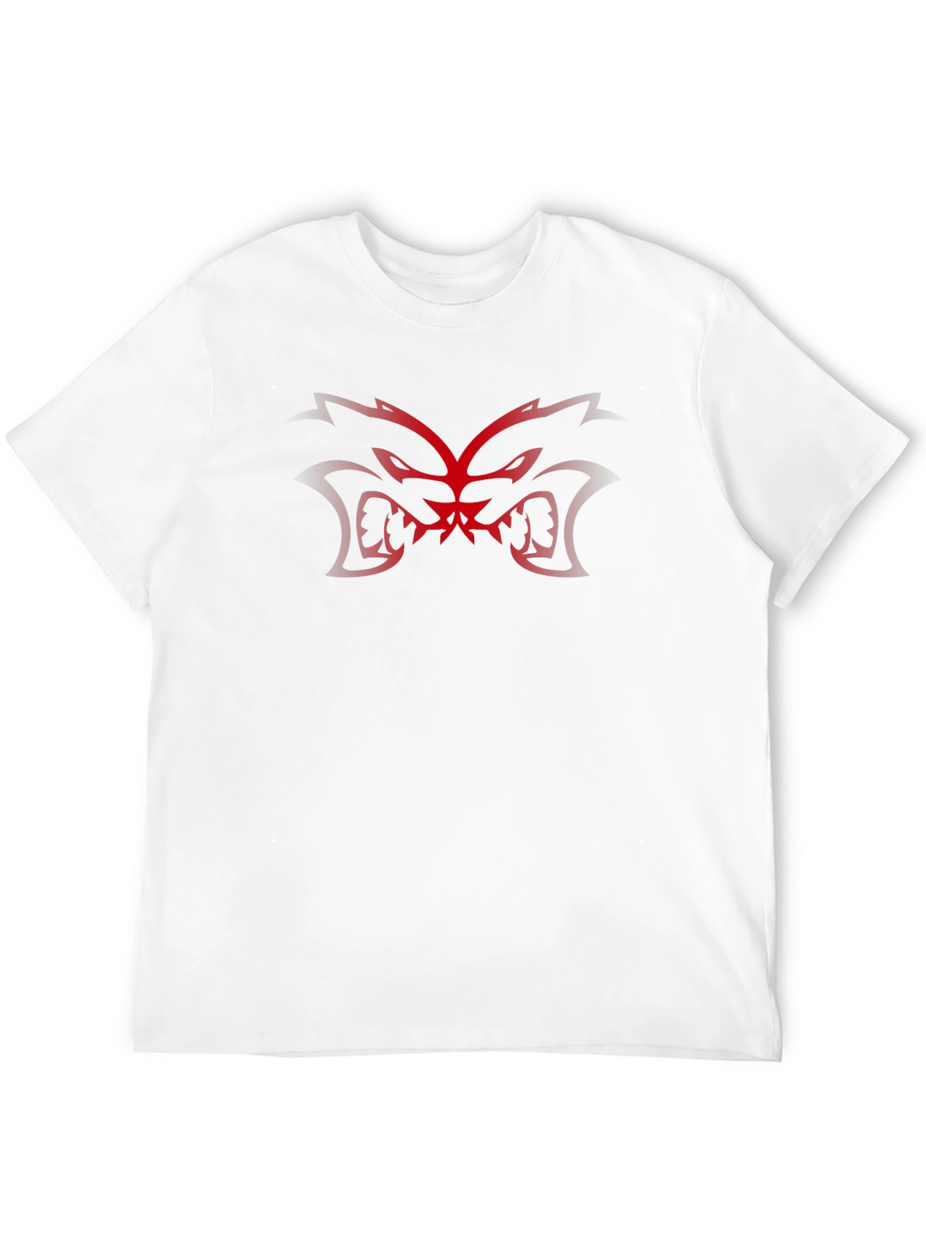 Mens Black Graphic Tee - Red Monster Design