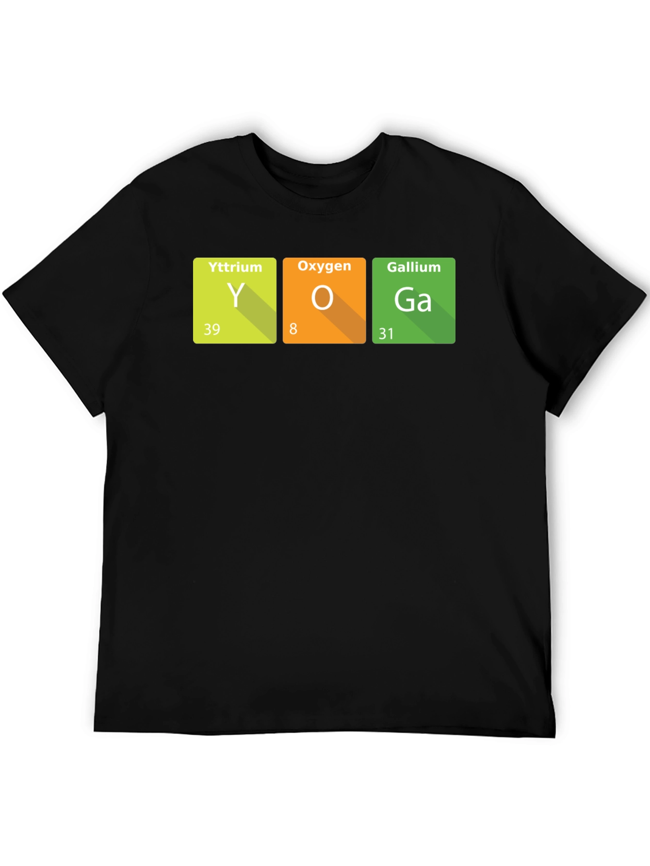 Yoga Periodic Table T-Shirt - Science Relaxation