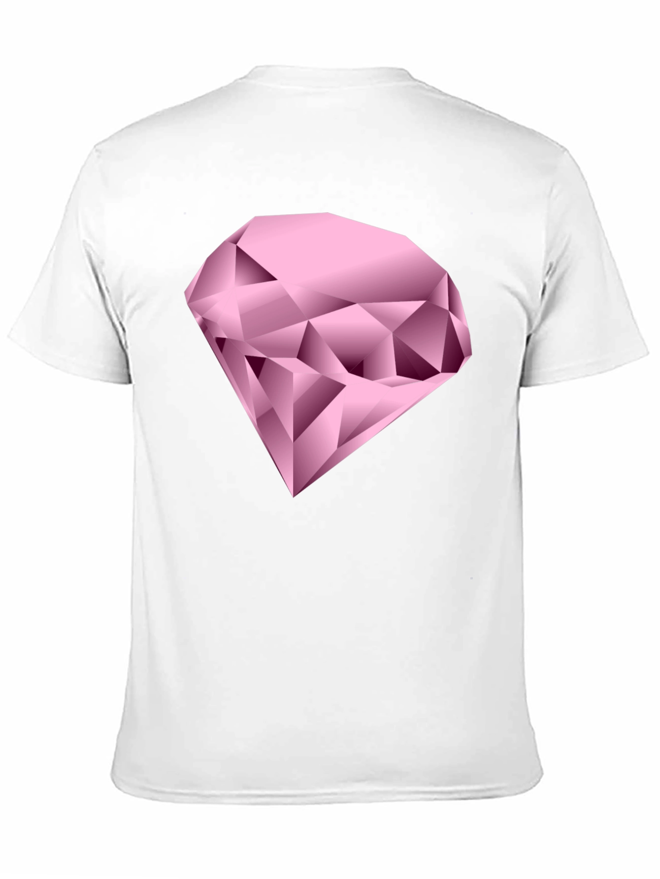 Pink Diamond Graphic Black T-Shirt