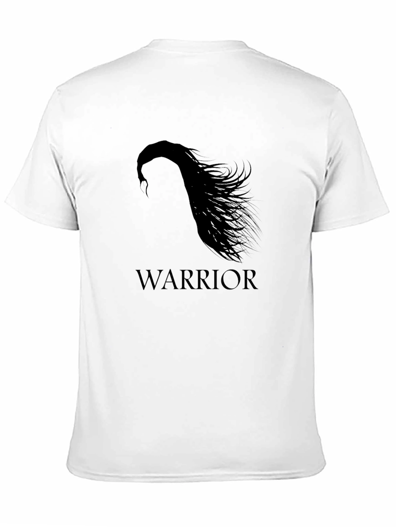 Warrior Silhouette Graphic Black T-Shirt