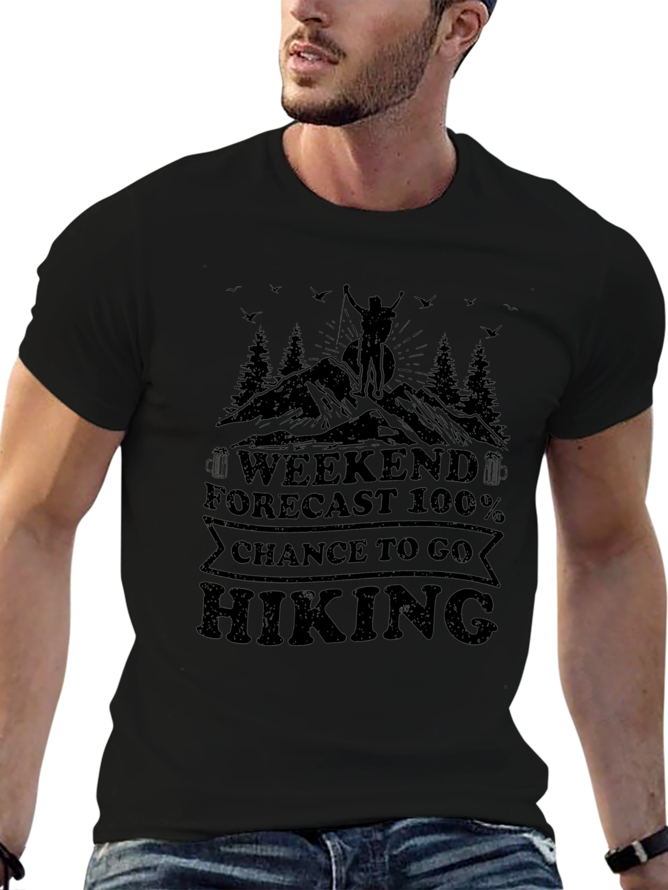 Hiking Weekend Forecast Tee - Adventure Ready!