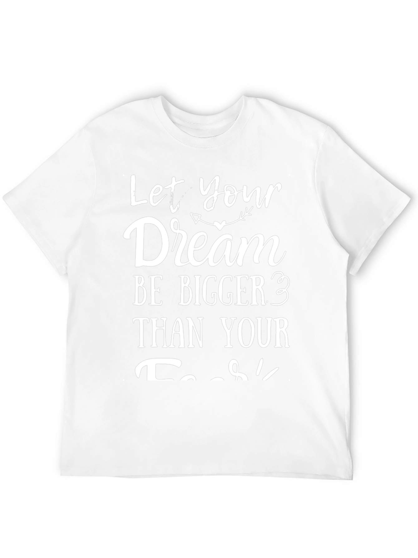 Inspirational Dream Bigger Black Graphic Tee