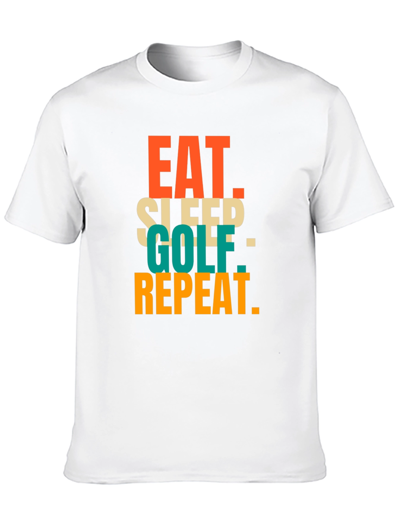 Eat Sleep Golf Repeat Graphic Tee