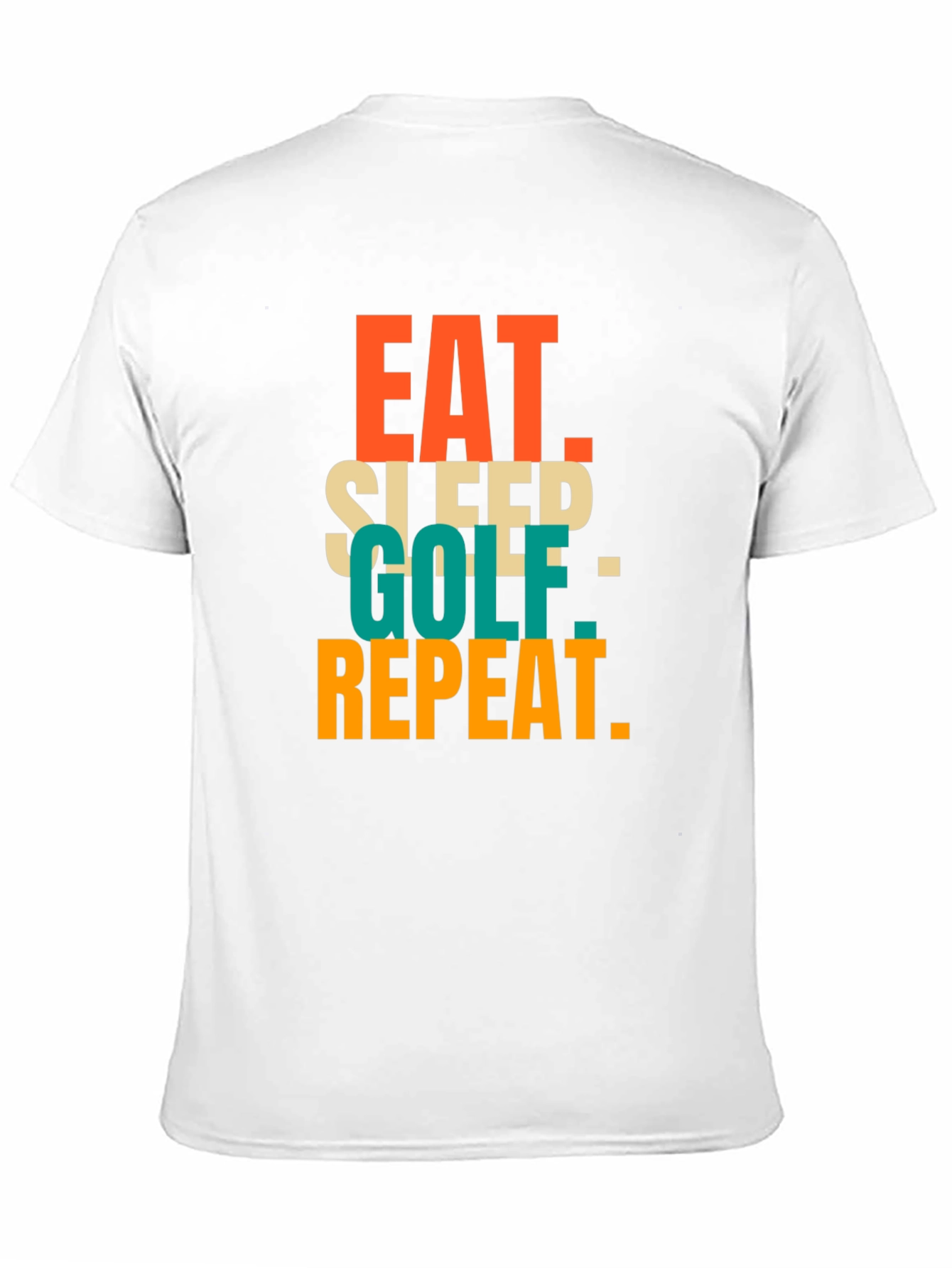 Eat Sleep Golf Repeat Graphic Tee