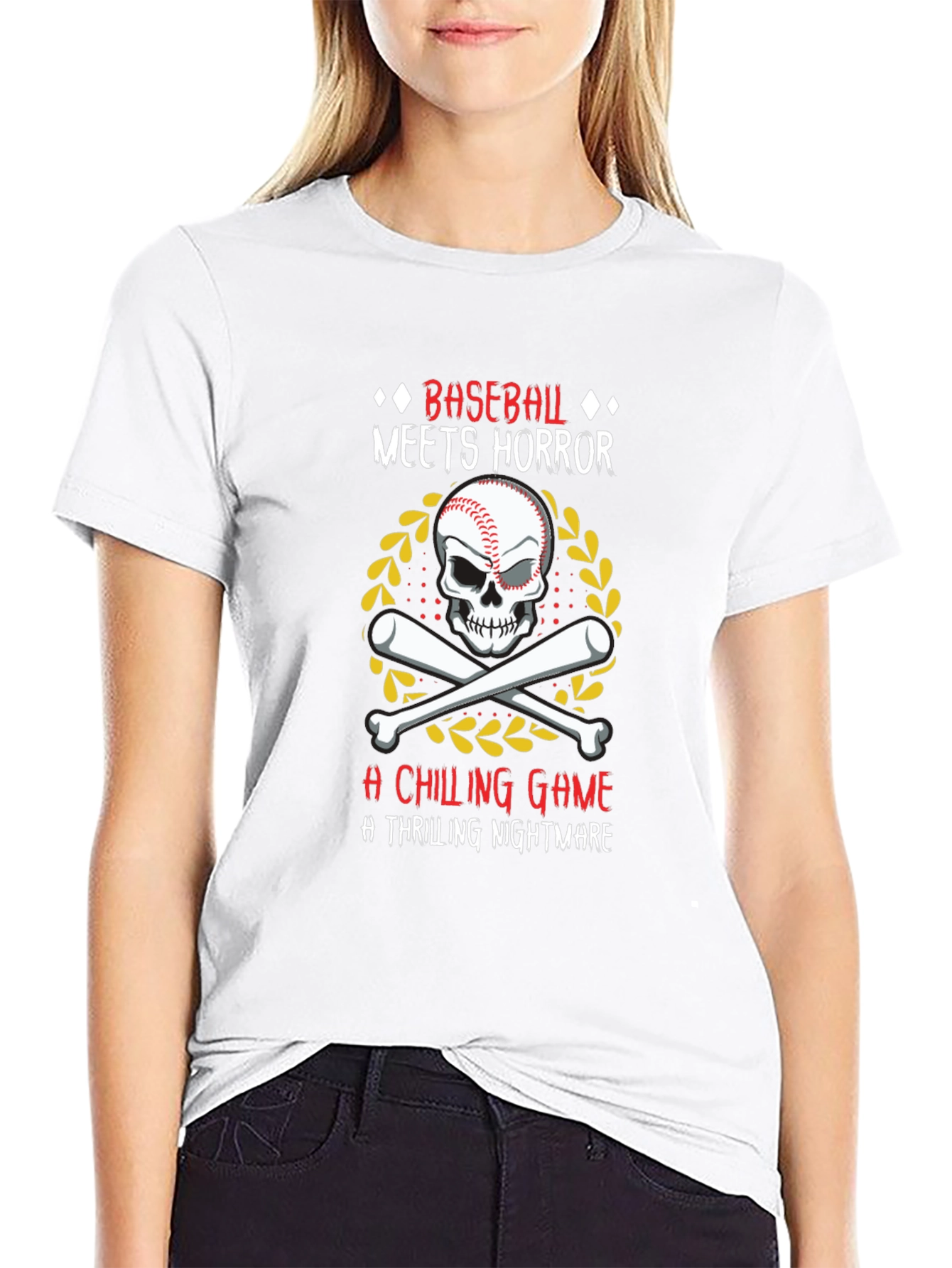 Baseball Horror T-Shirt - A Chilling Game