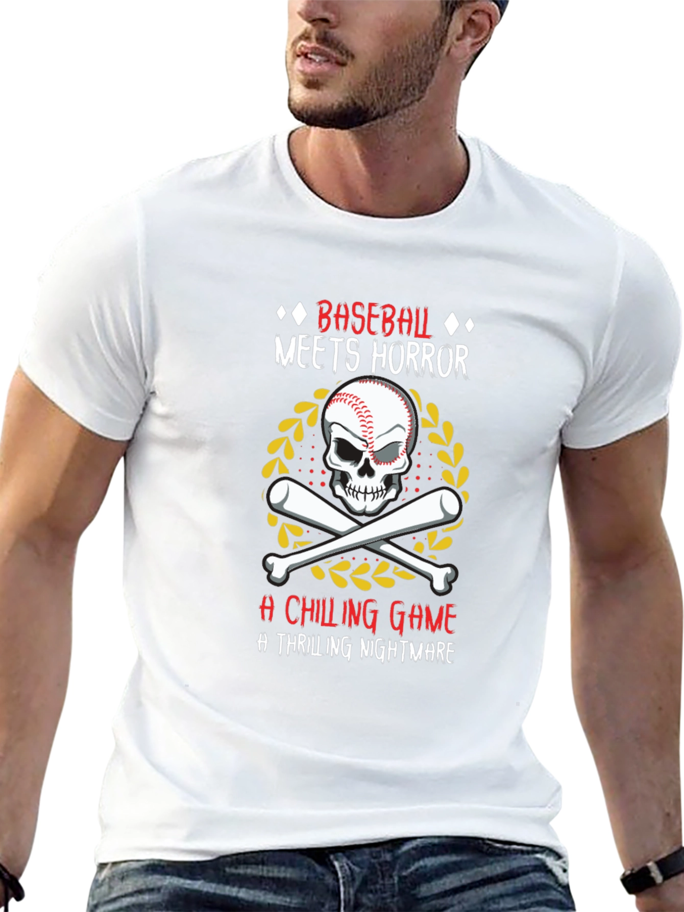 Baseball Horror T-Shirt - A Chilling Game