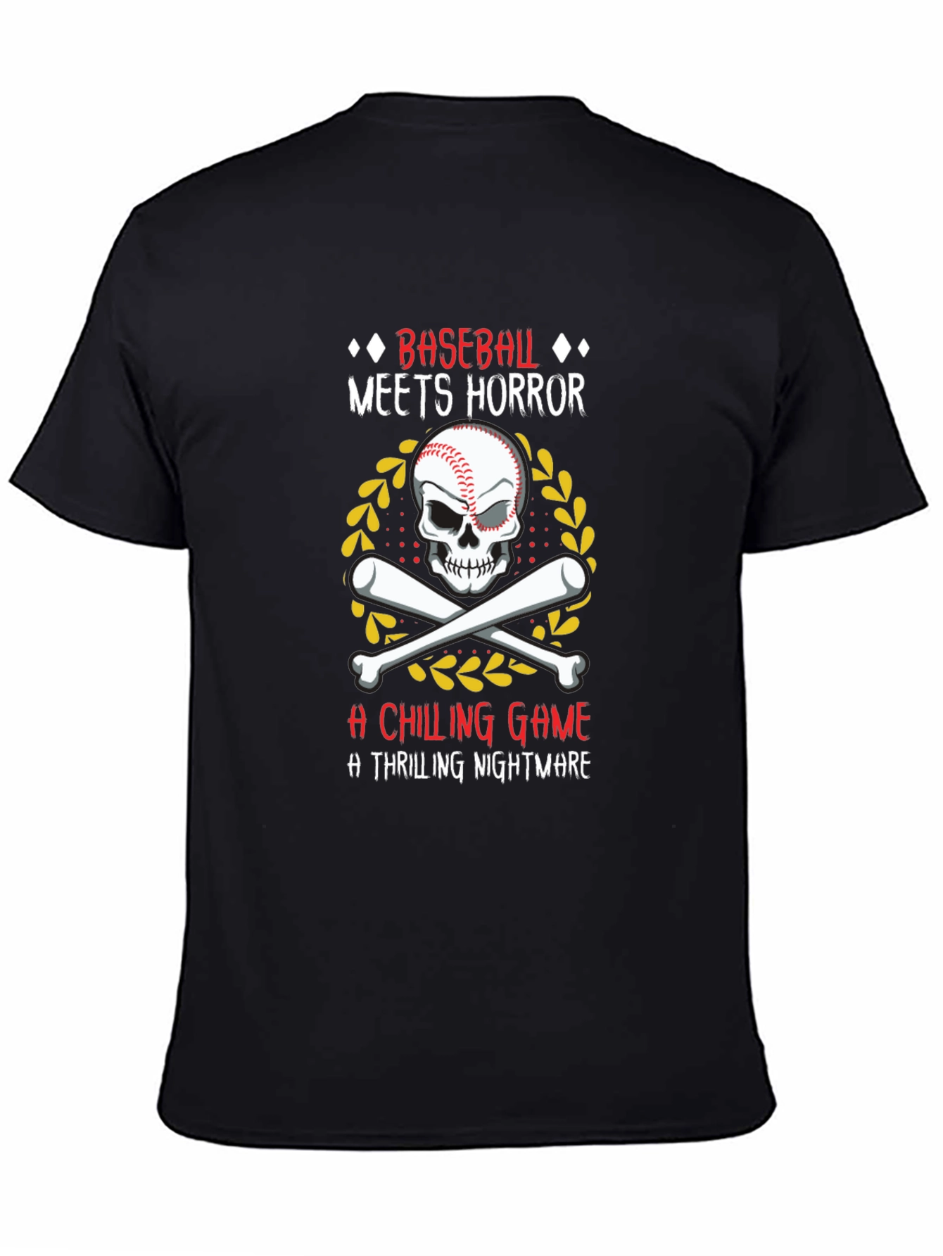 Baseball Horror T-Shirt - A Chilling Game
