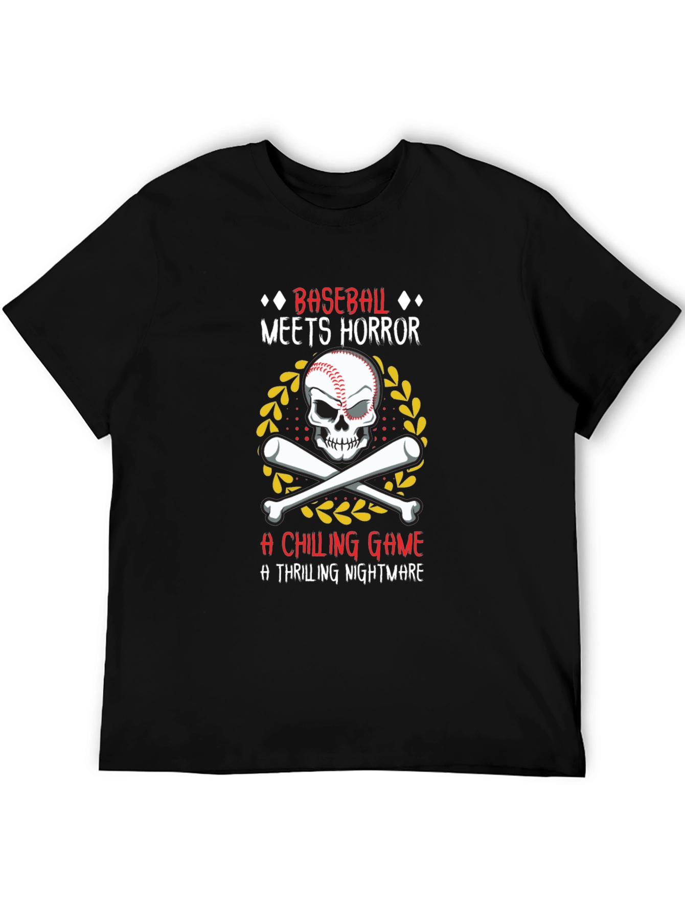 Baseball Horror T-Shirt - A Chilling Game