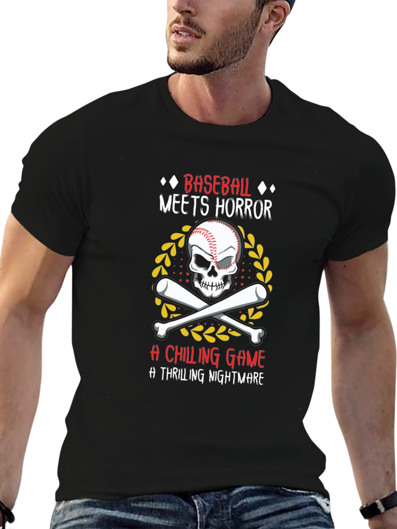 Baseball Horror T-Shirt - A Chilling Game