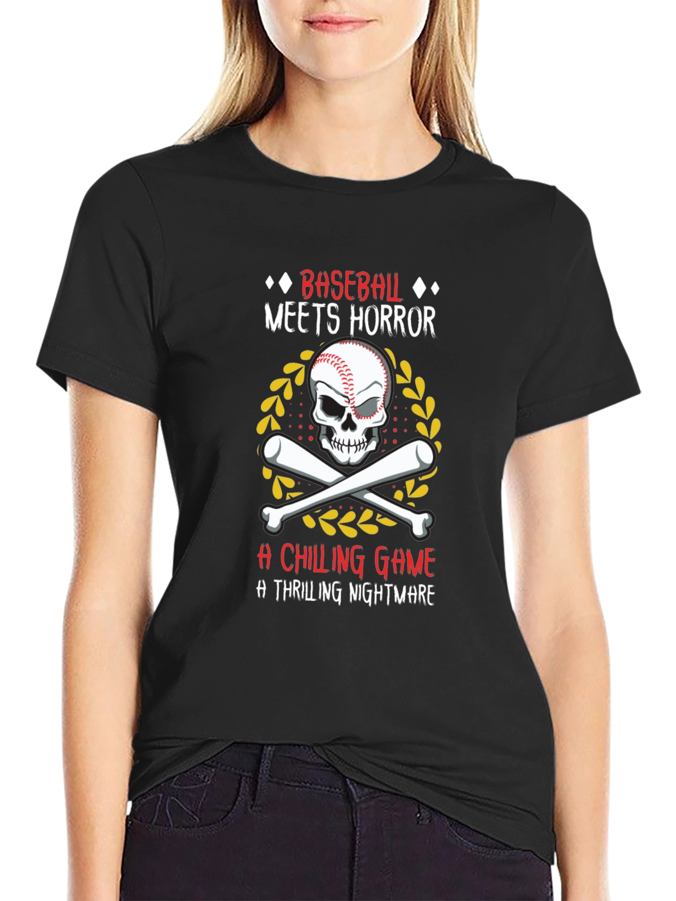 Baseball Horror T-Shirt - A Chilling Game
