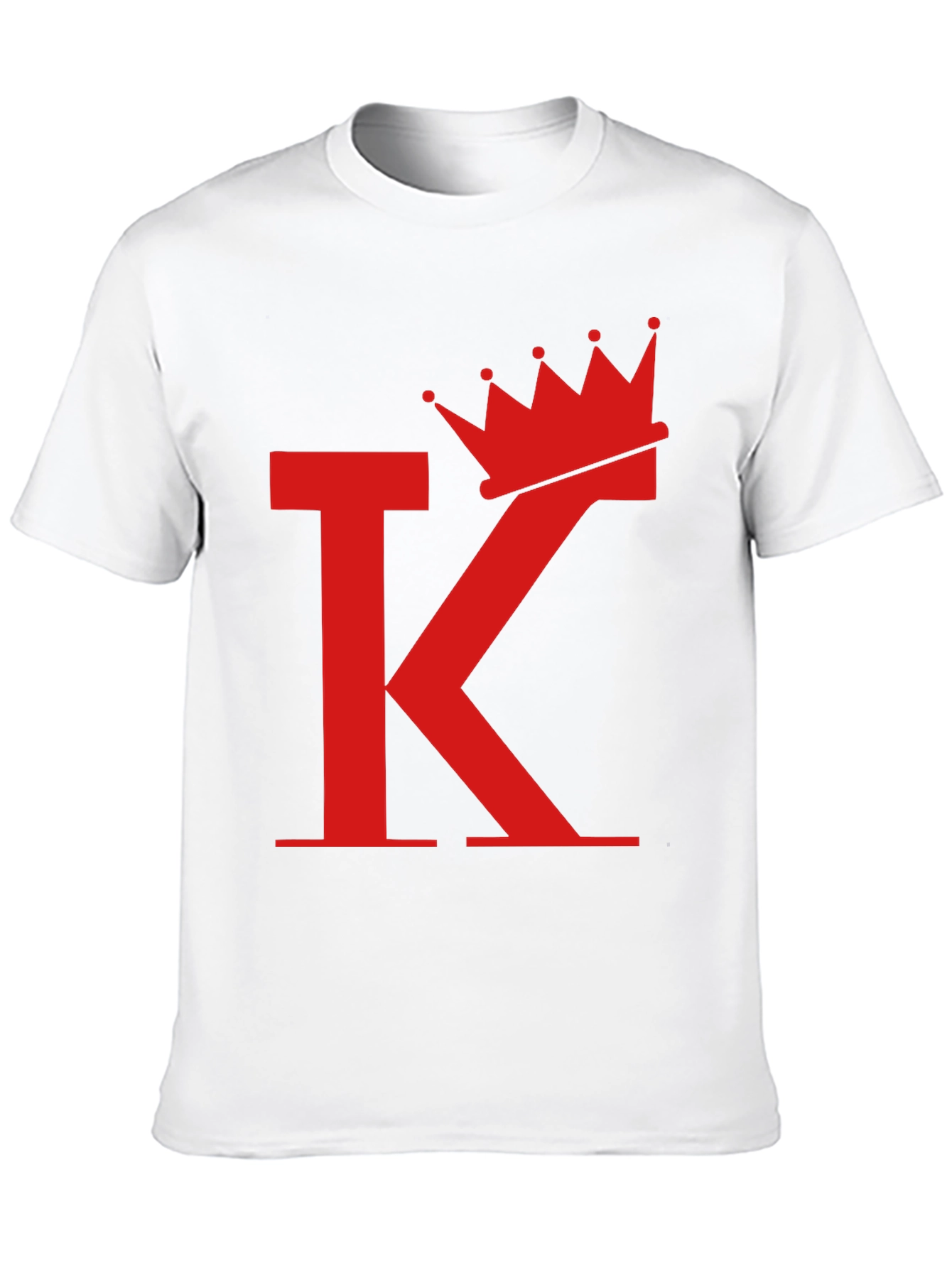 King Crown Initial T-Shirt - Stylish Graphic Tee