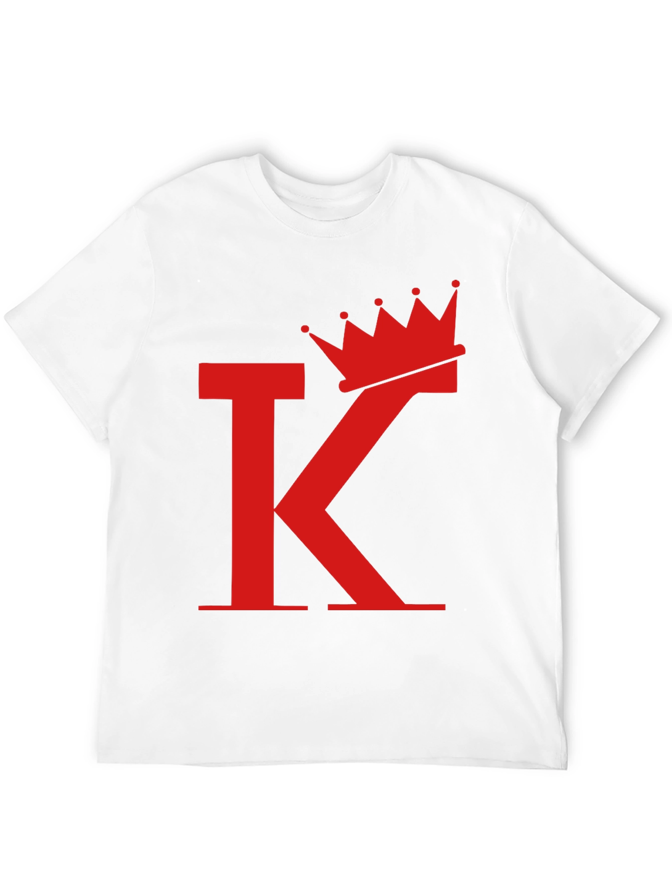 King Crown Initial T-Shirt - Stylish Graphic Tee