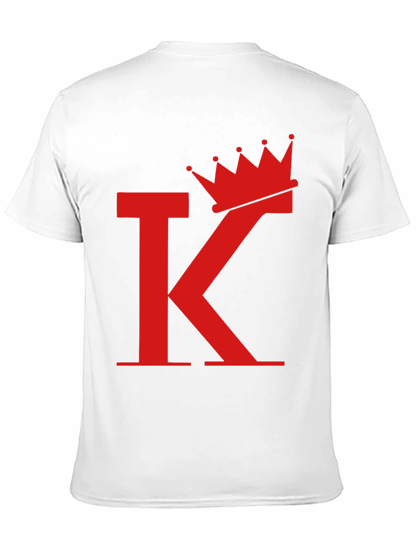 King Crown Initial T-Shirt - Stylish Graphic Tee