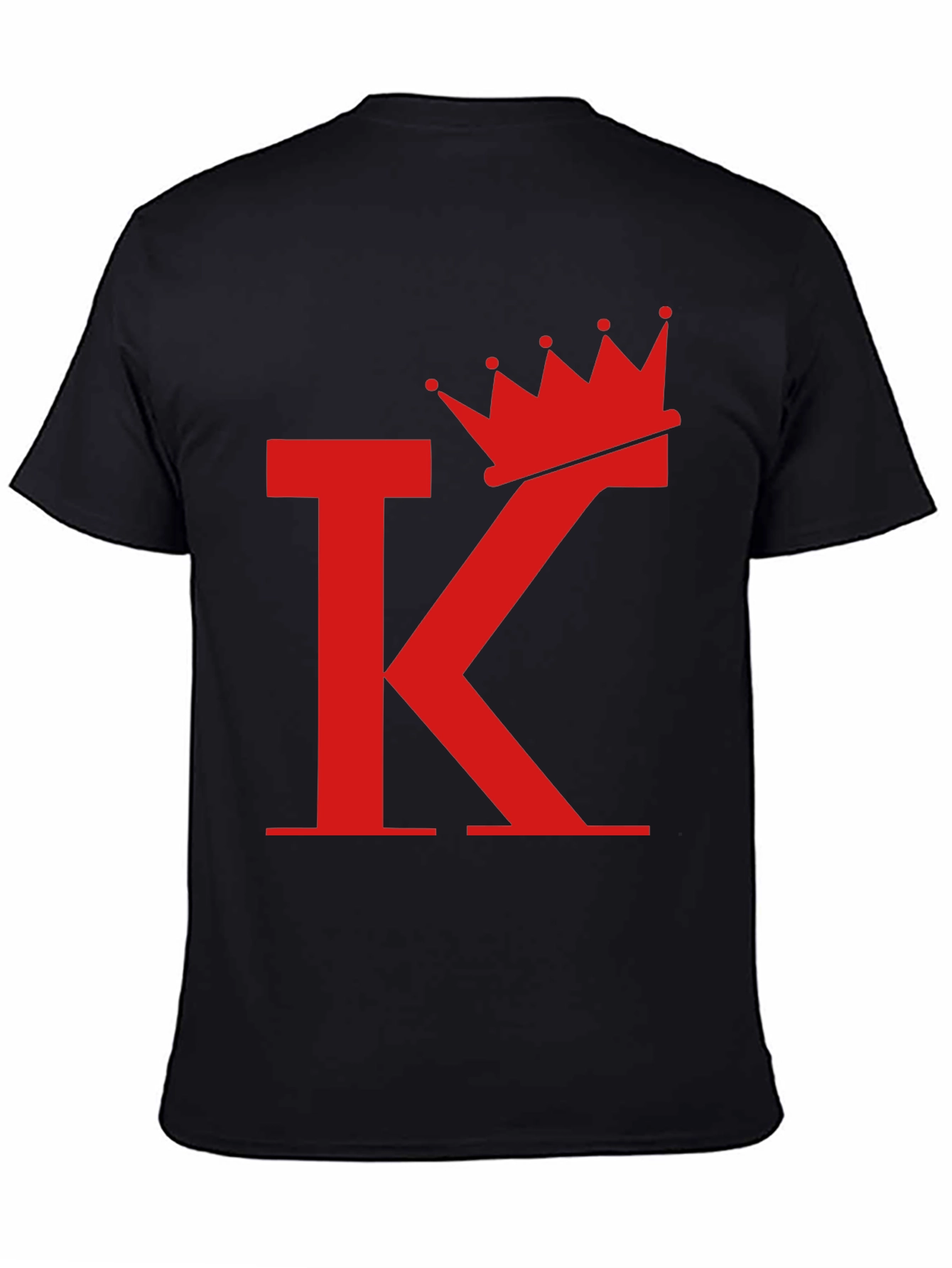 King Crown Initial T-Shirt - Stylish Graphic Tee