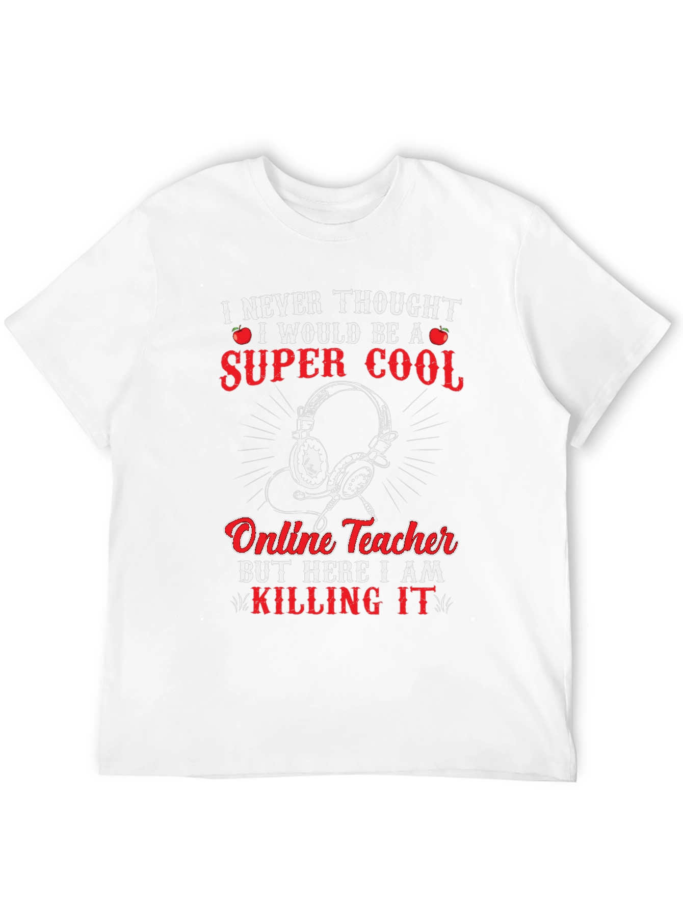Super Cool Online Teacher Graphic T-Shirt