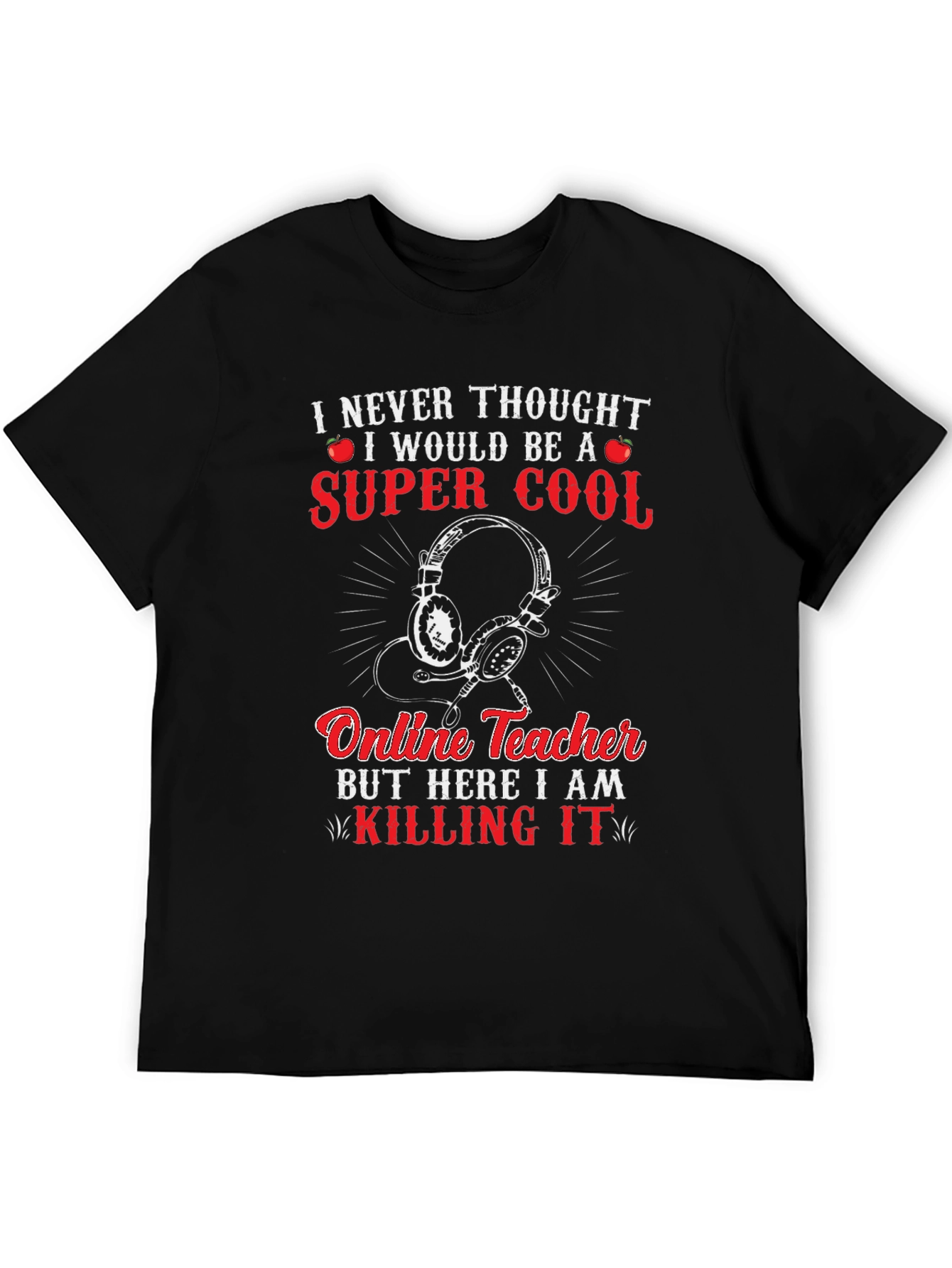 Super Cool Online Teacher Graphic T-Shirt