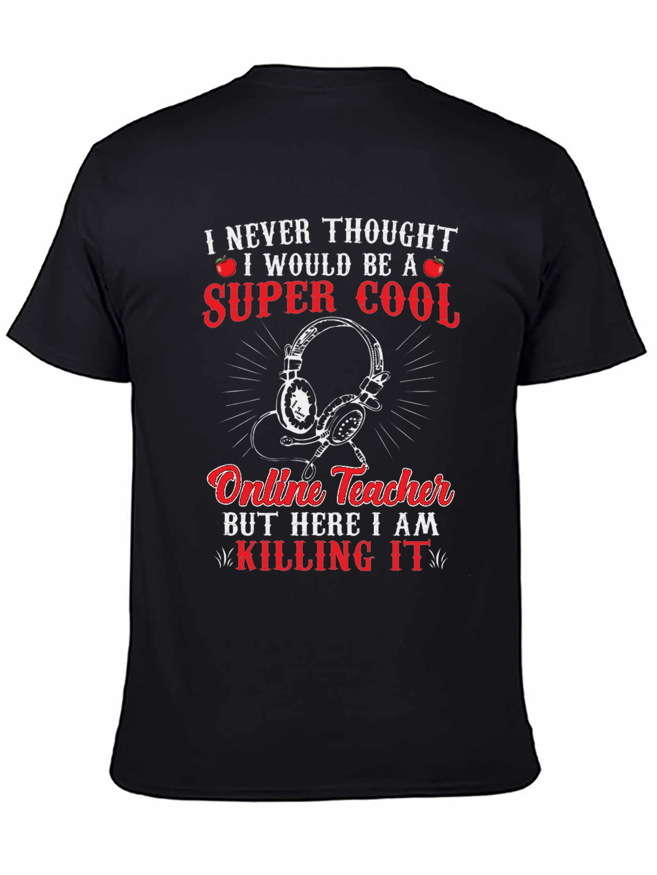 Super Cool Online Teacher Graphic T-Shirt
