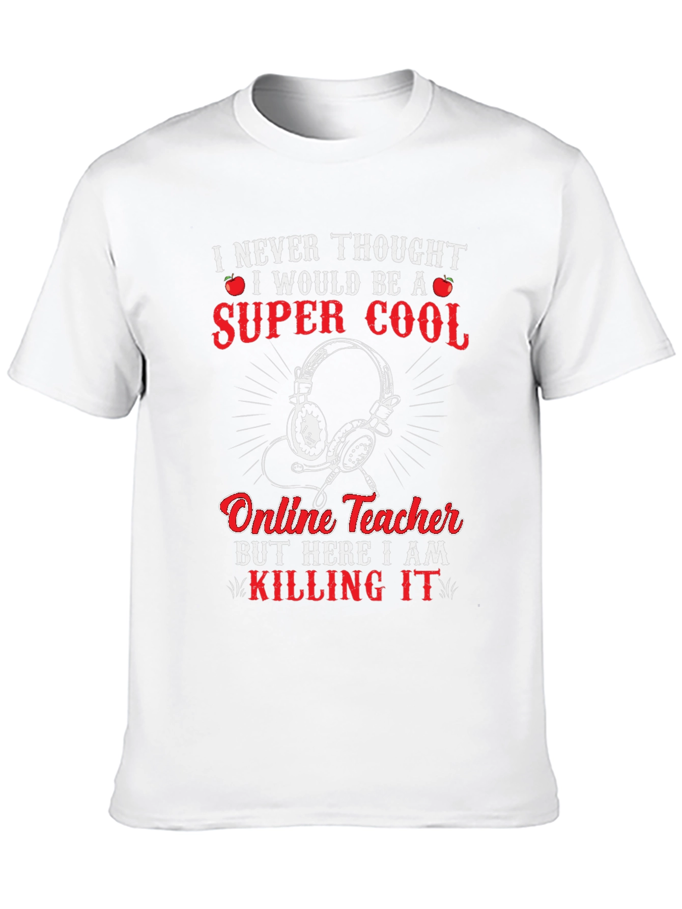 Super Cool Online Teacher Graphic T-Shirt
