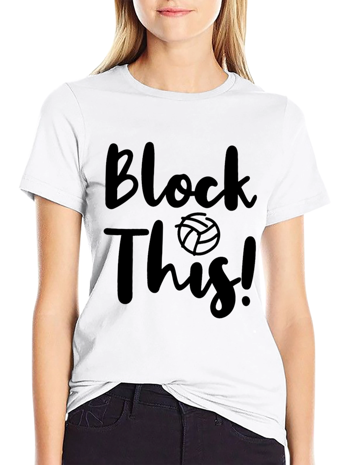 Block This! Volleyball Graphic T-Shirt