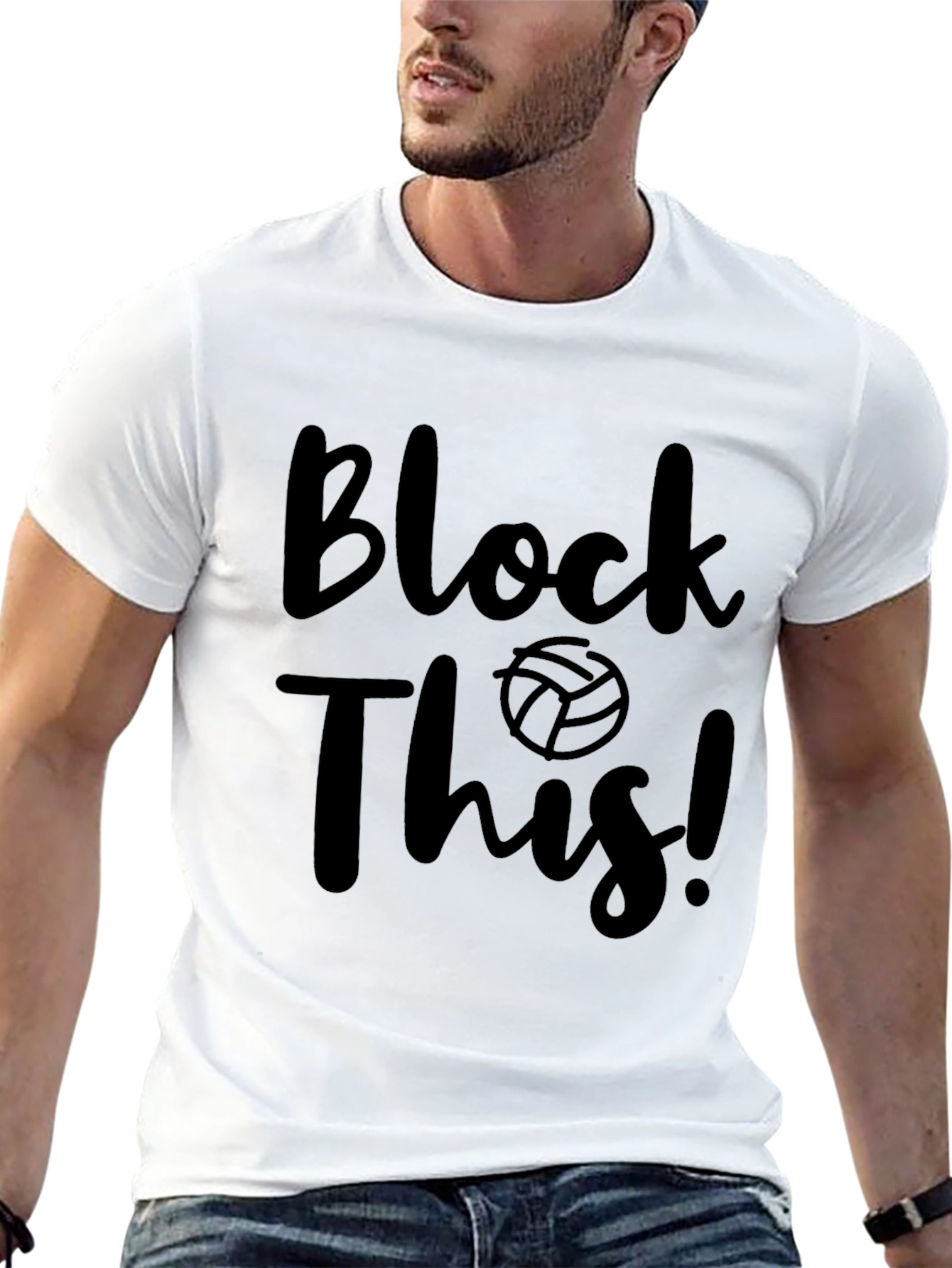 Block This! Volleyball Graphic T-Shirt