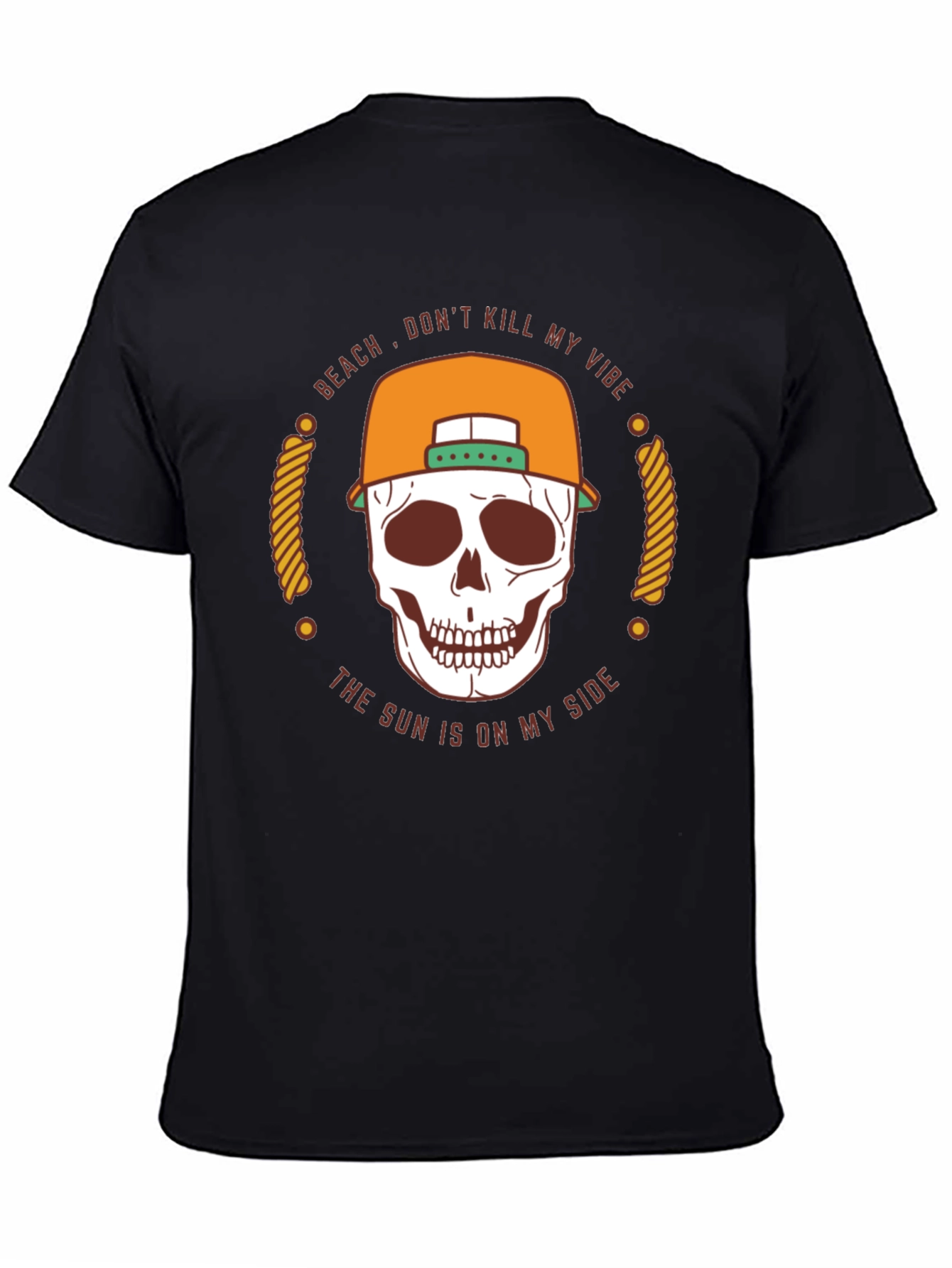Skull Graphic Tee - Beach Vibes