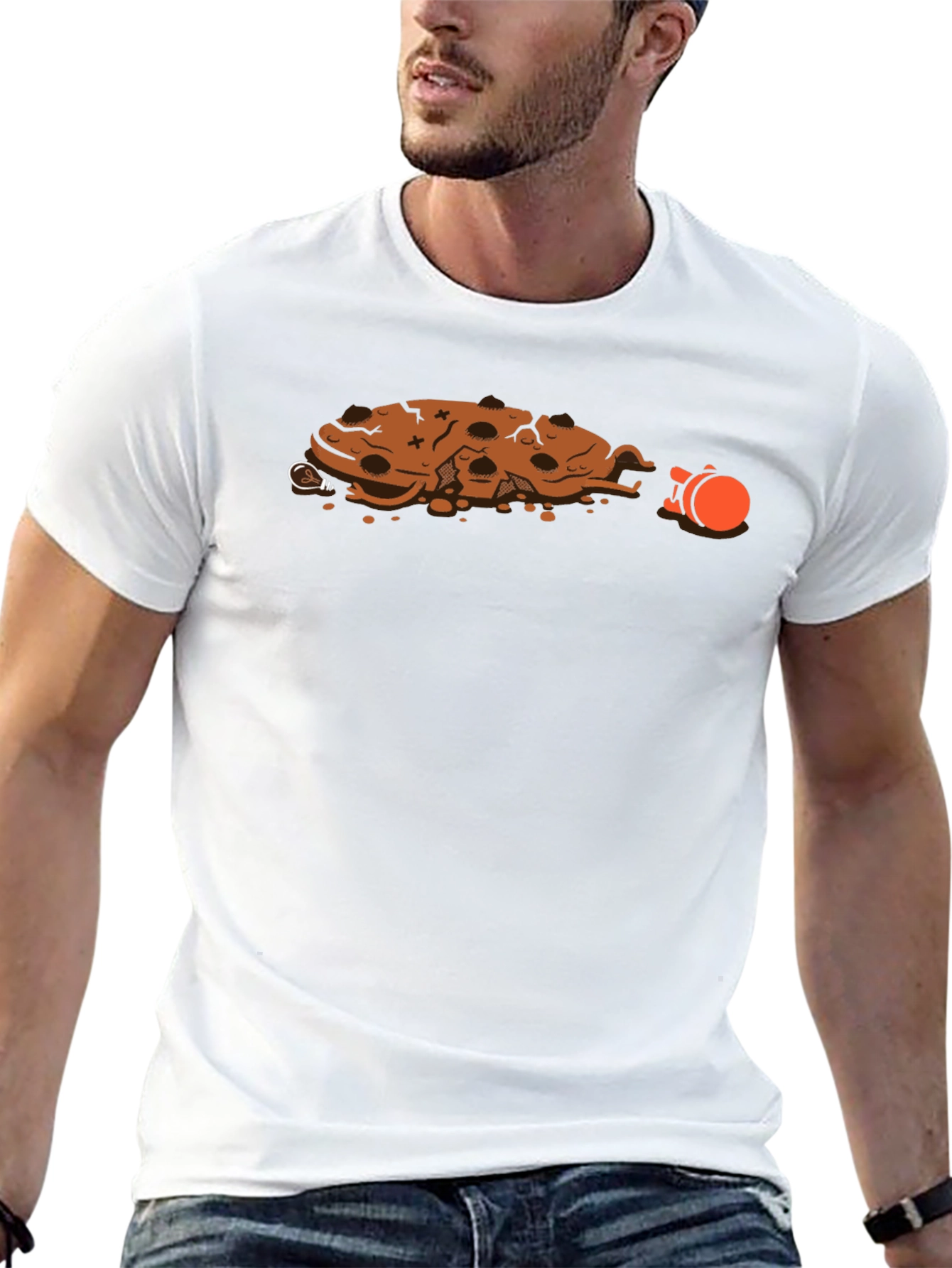 Funny Broken Cookie Cartoon Graphic Tee