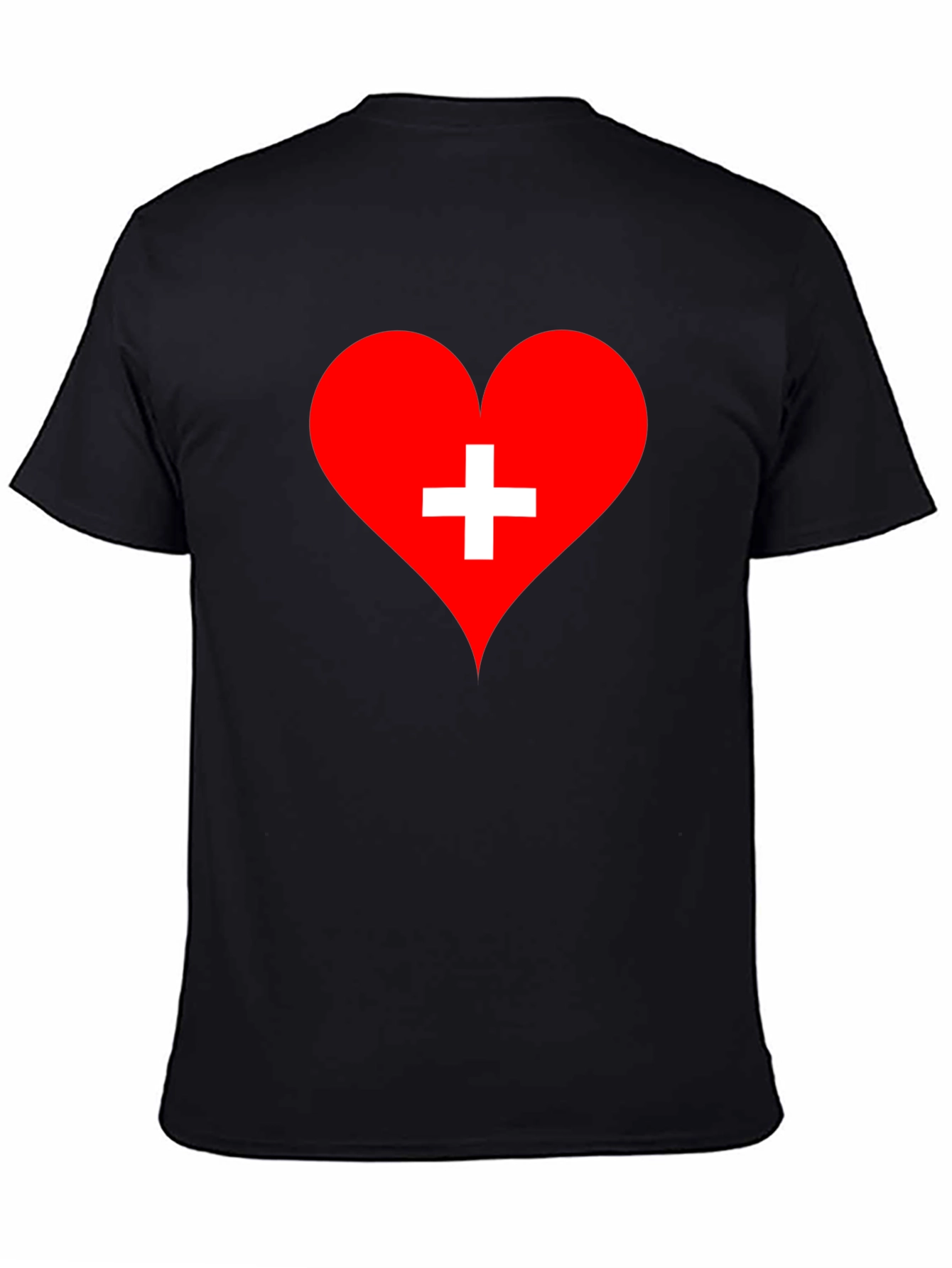 Heart with Swiss Cross Graphic T-Shirt