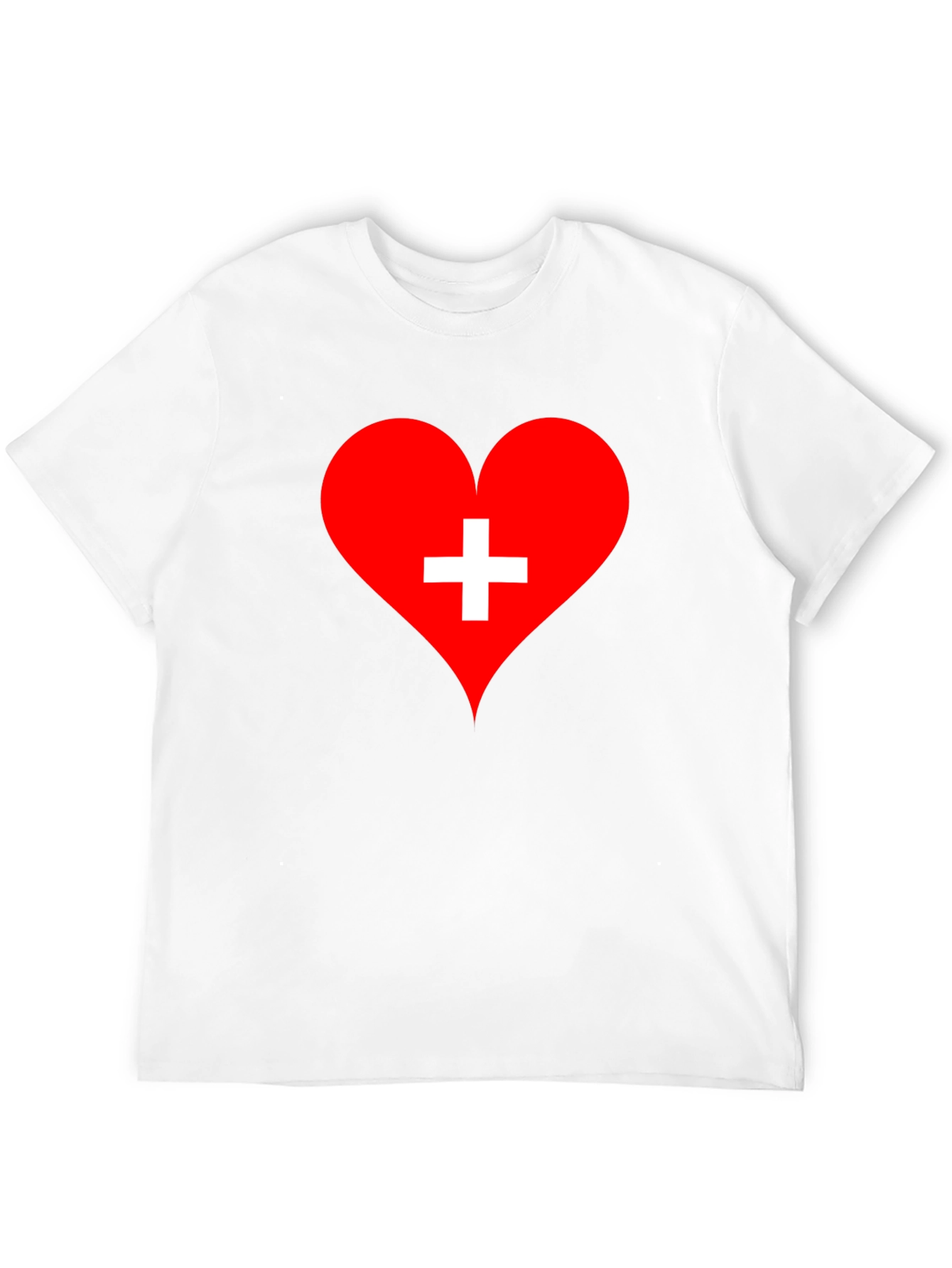 Heart with Swiss Cross Graphic T-Shirt