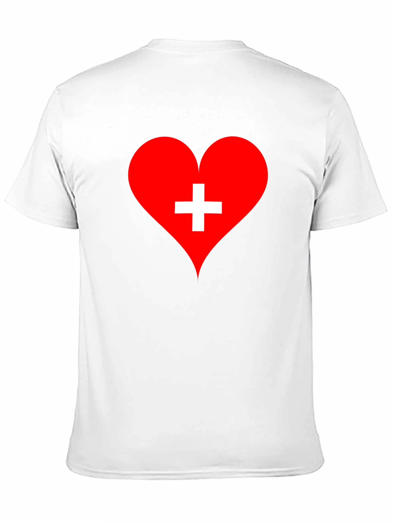 Heart with Swiss Cross Graphic T-Shirt