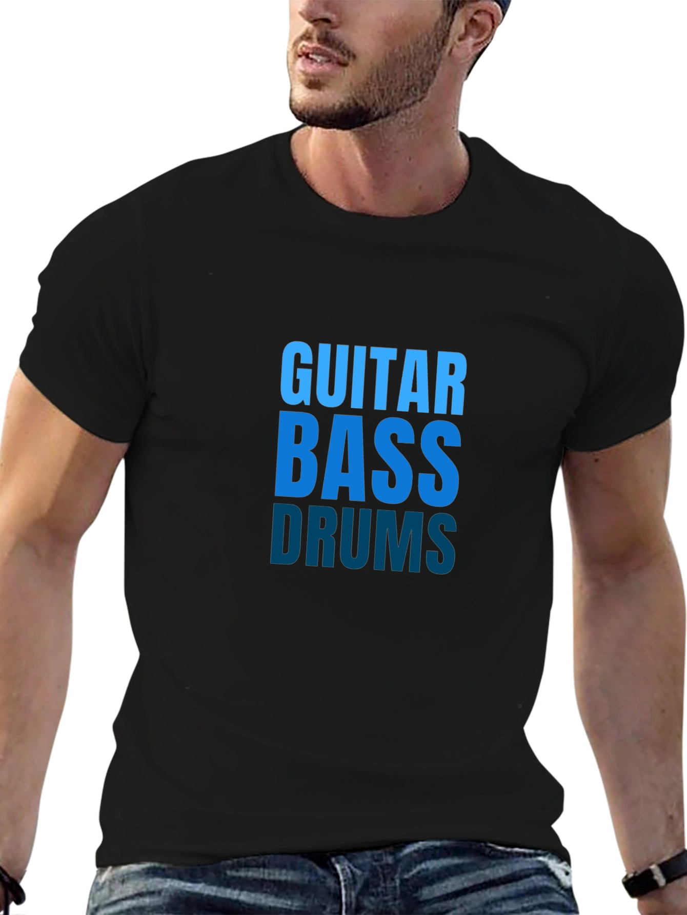 Guitar Bass Drums Music T-Shirt