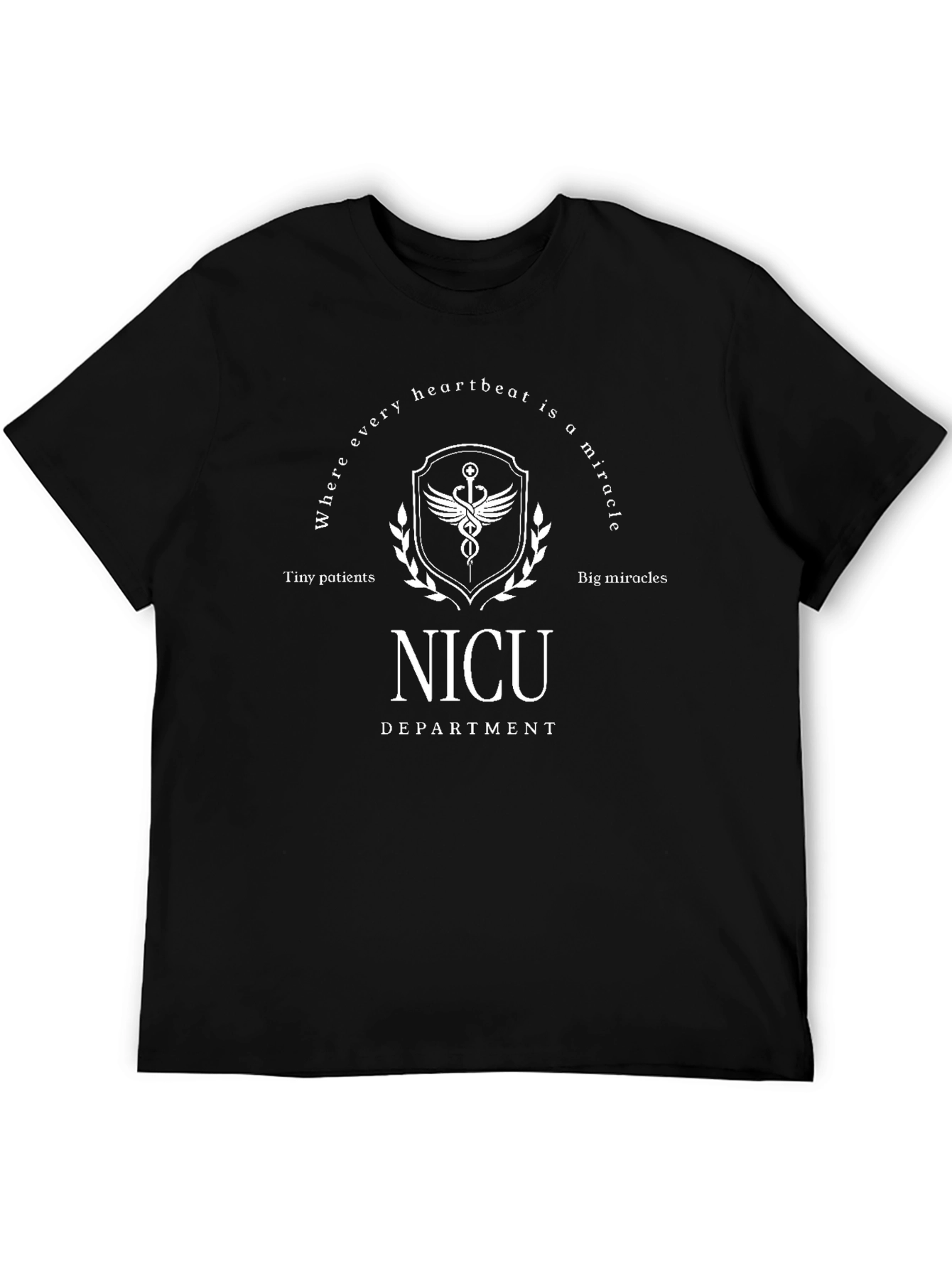 NICU Department Heartbeat Miracle T-Shirt