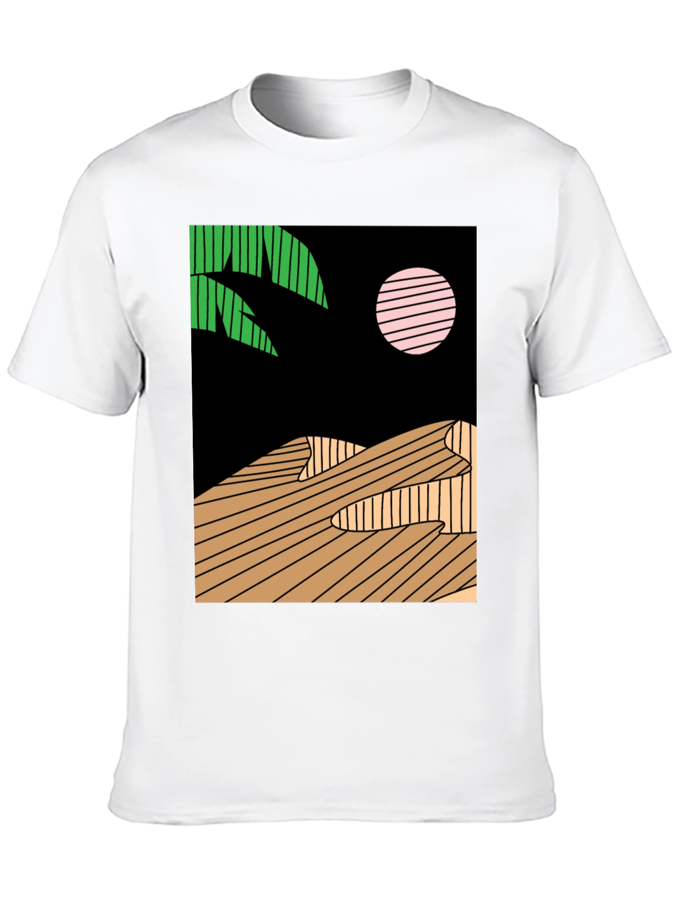 Abstract Desert Scene Graphic Tee
