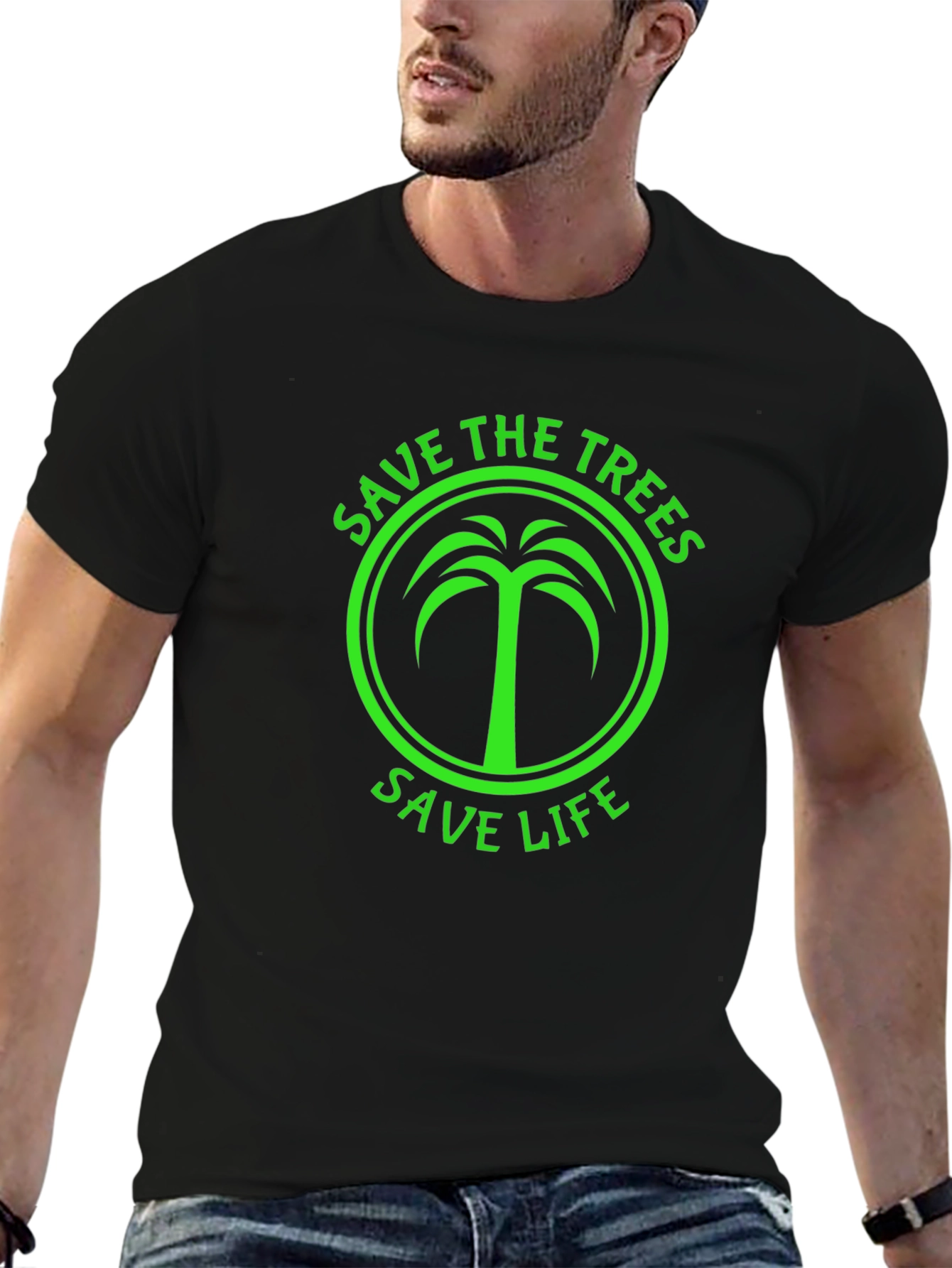 Save the Trees Graphic Tee - Eco-Friendly Shirt