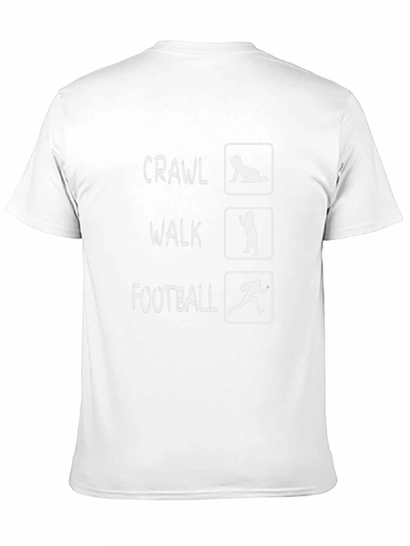 Crawl Walk Football Black T-Shirt