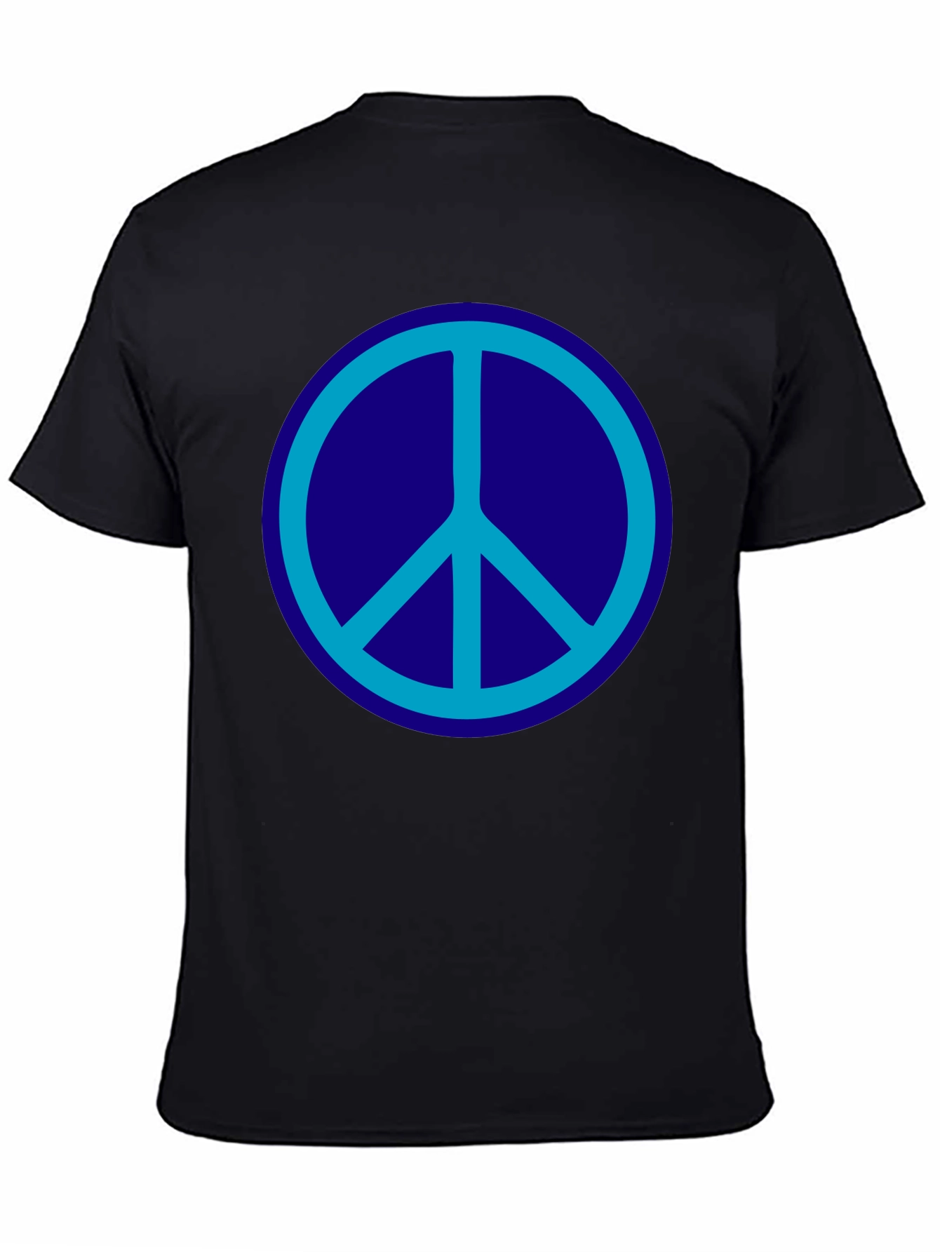 Peace Symbol Graphic Tee - Black