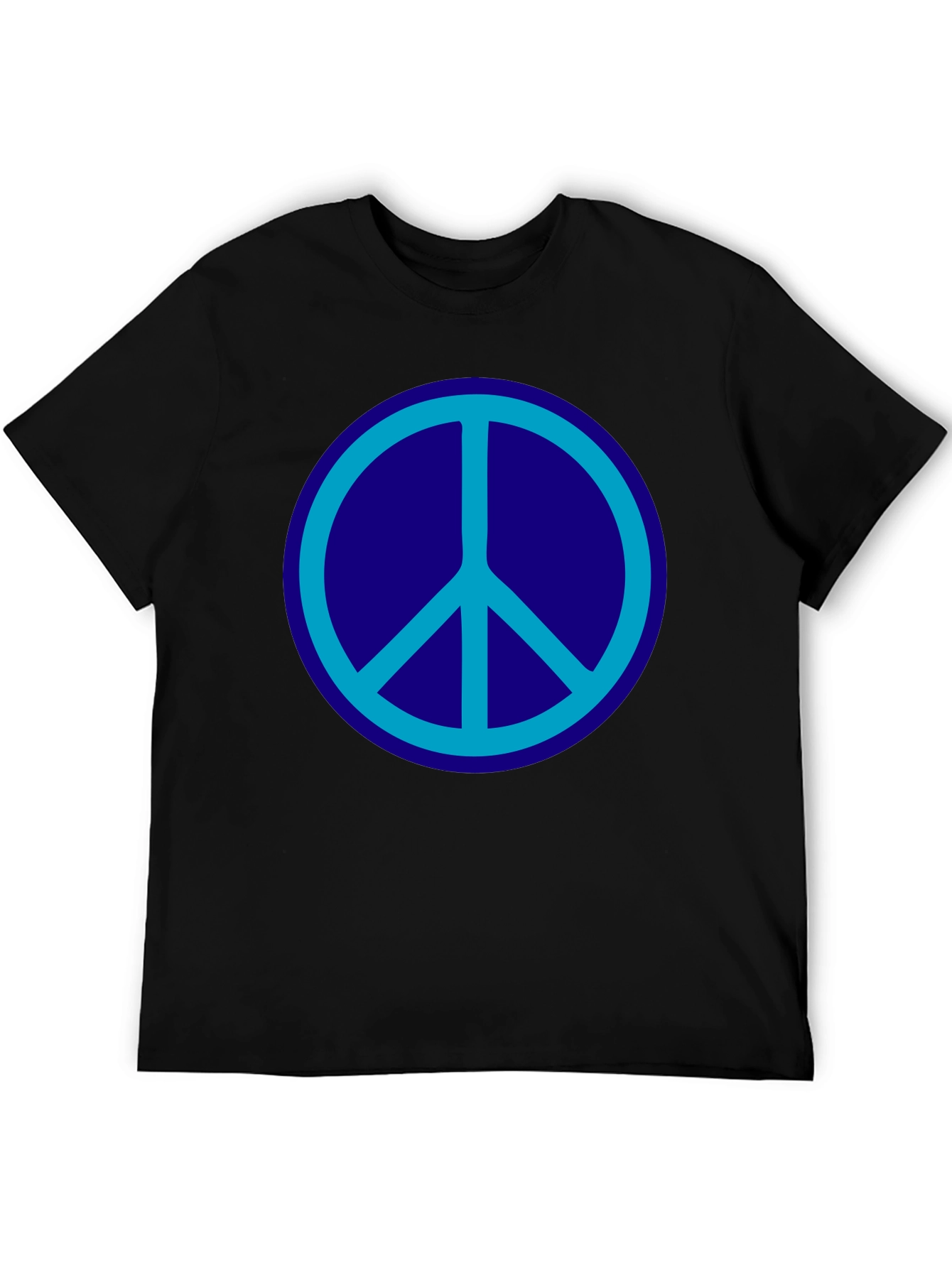 Peace Symbol Graphic Tee - Black