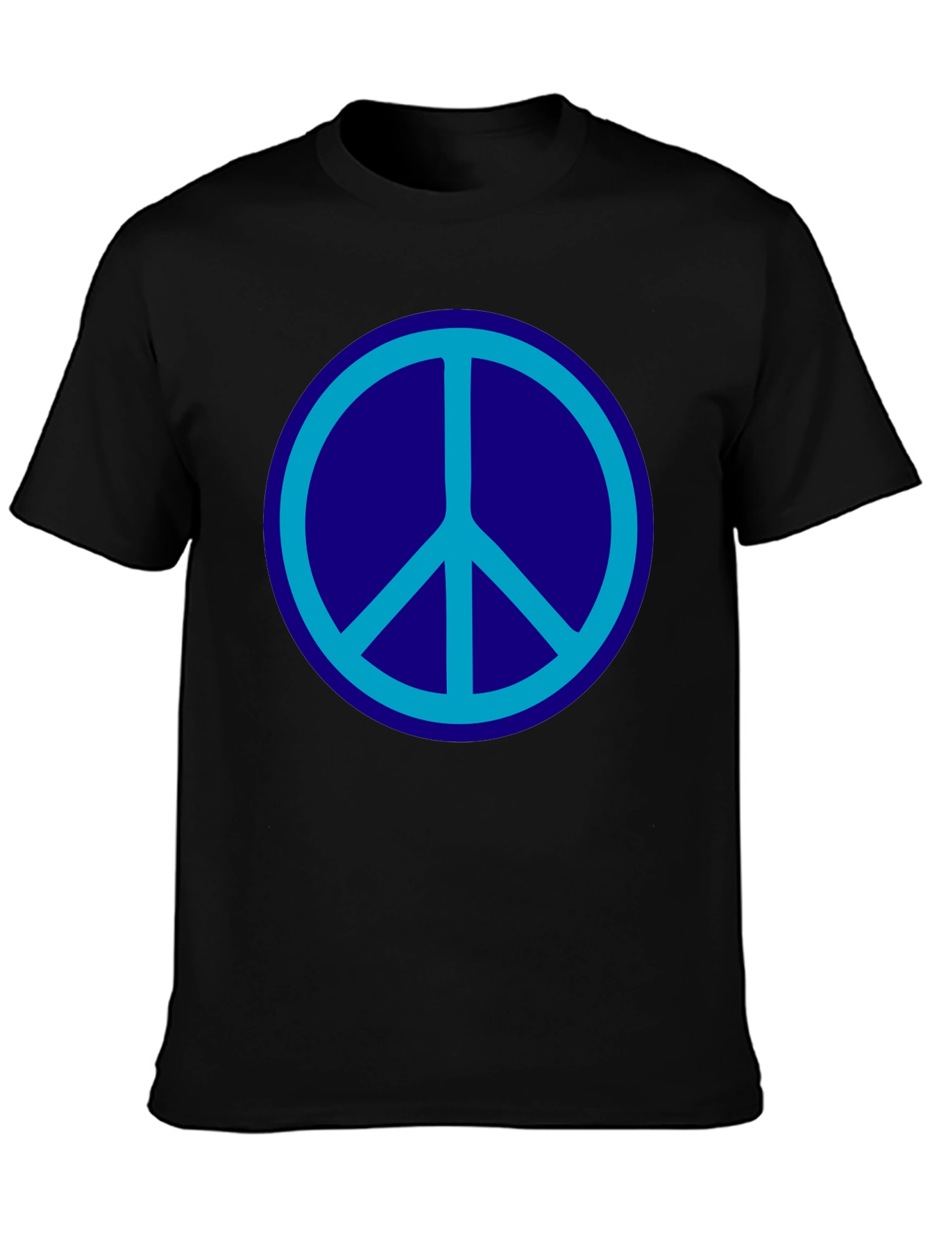 Peace Symbol Graphic Tee - Black
