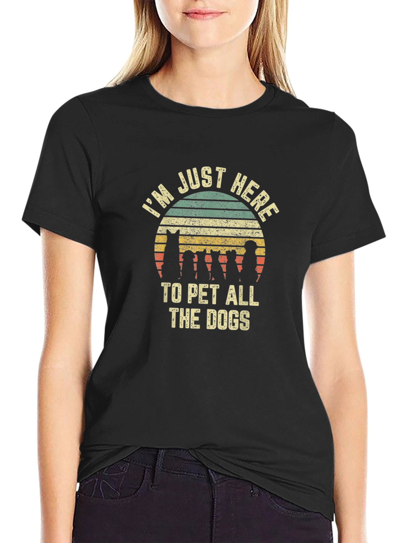 Im Just Here to Pet All the Dogs T-Shirt