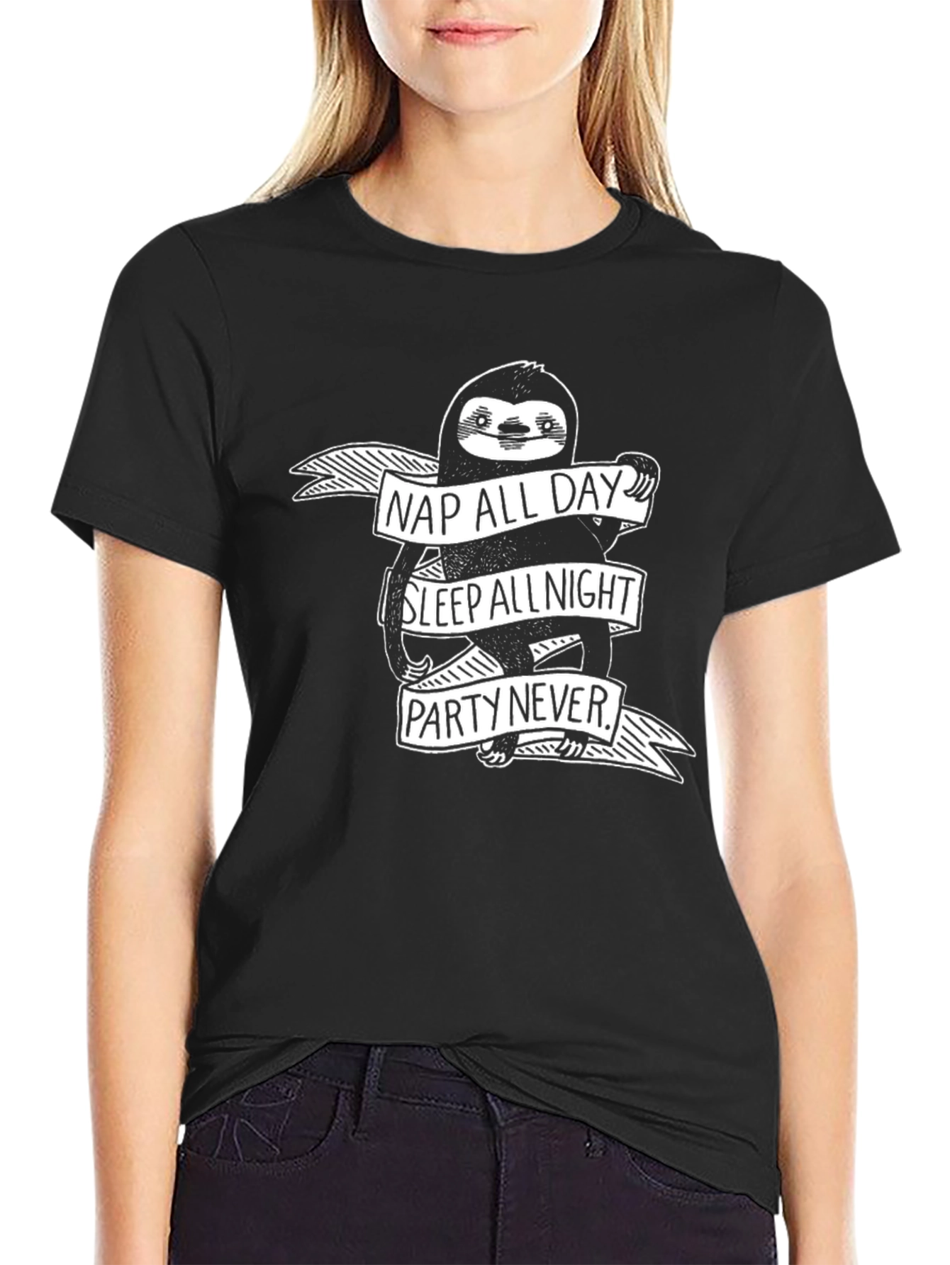 Sloth Nap All Day Graphic Tee