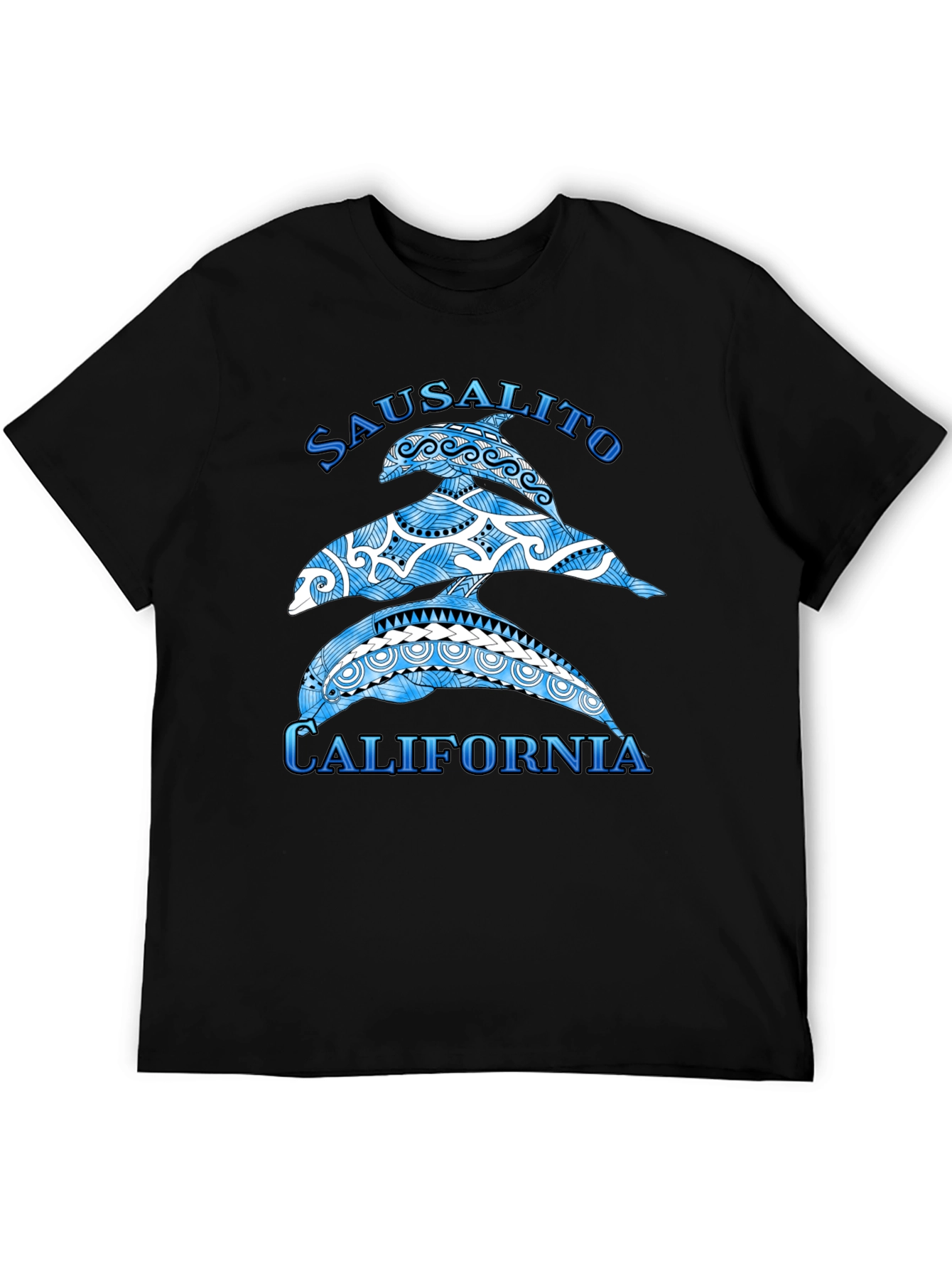 Sausalito California Dolphin Graphic T-Shirt