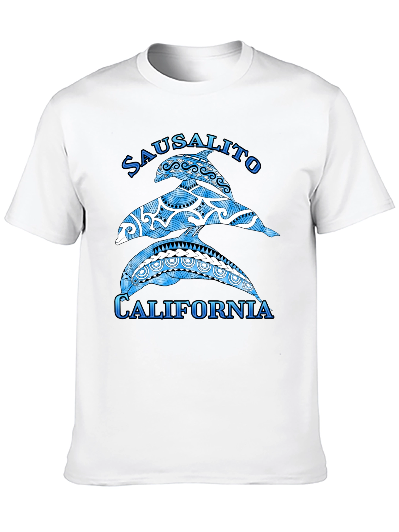 Sausalito California Dolphin Graphic T-Shirt