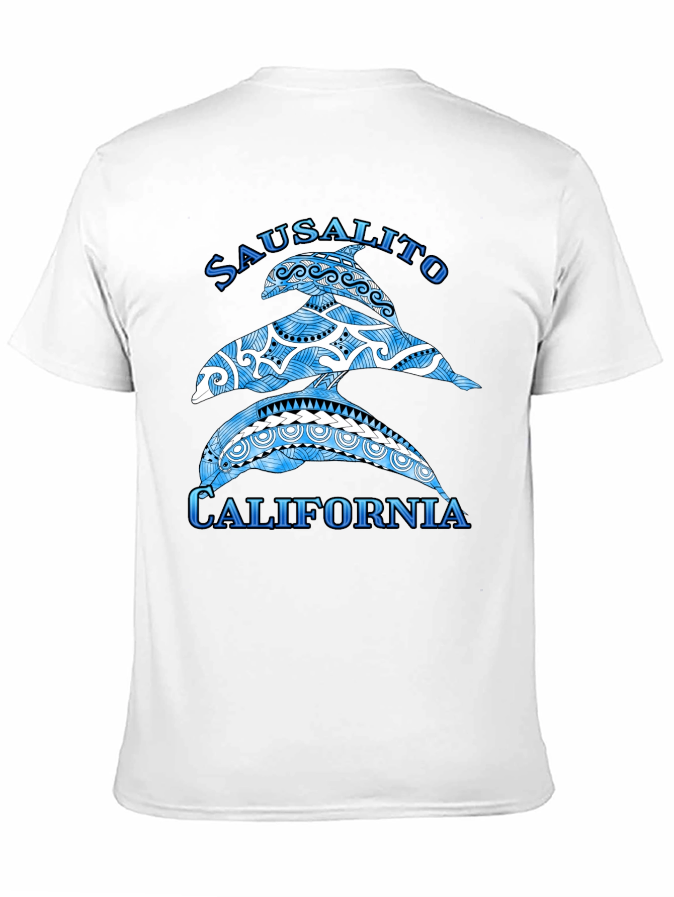 Sausalito California Dolphin Graphic T-Shirt